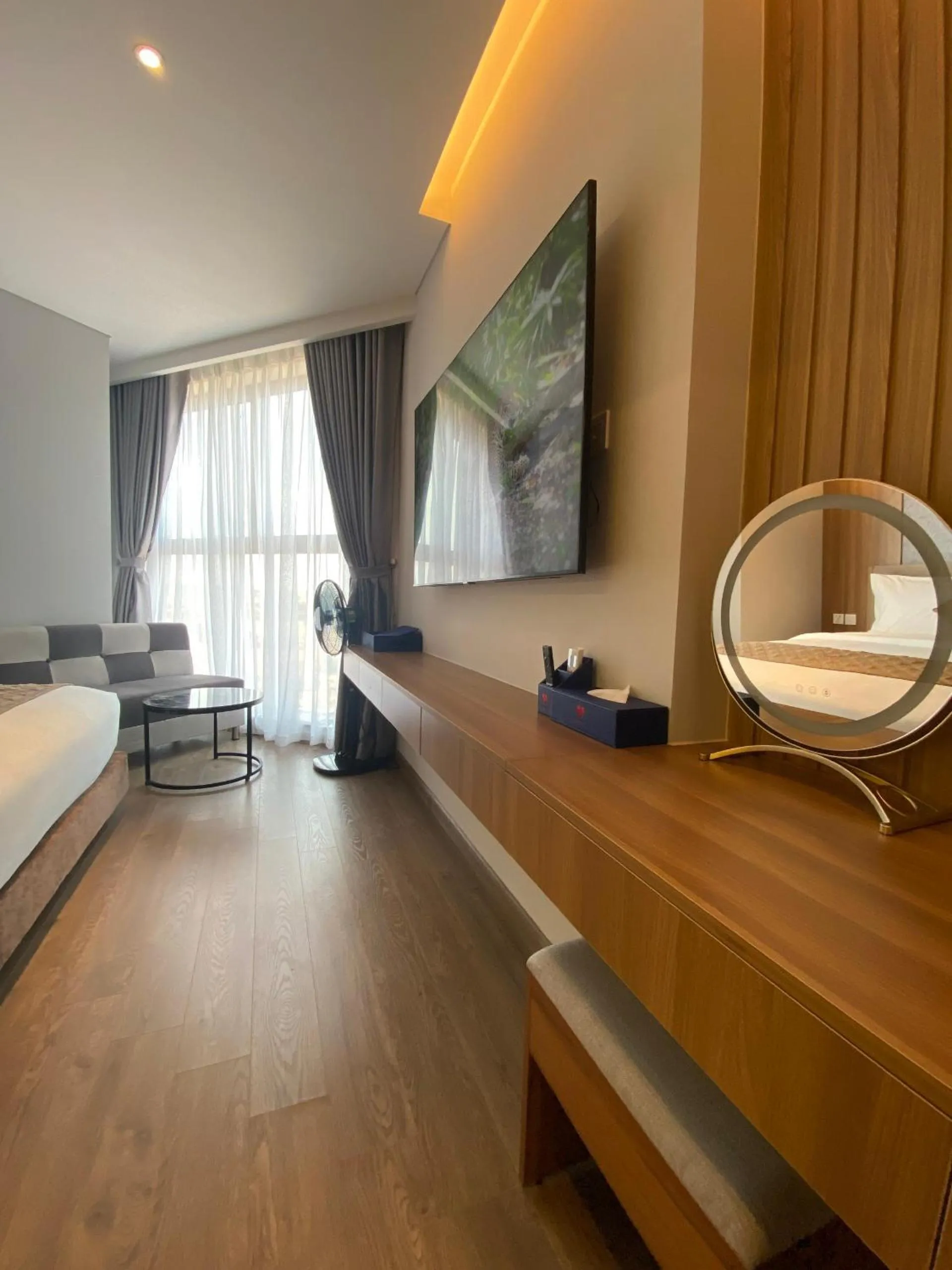 Living room, Bed in Apec Mandala Chambay Mũi Né