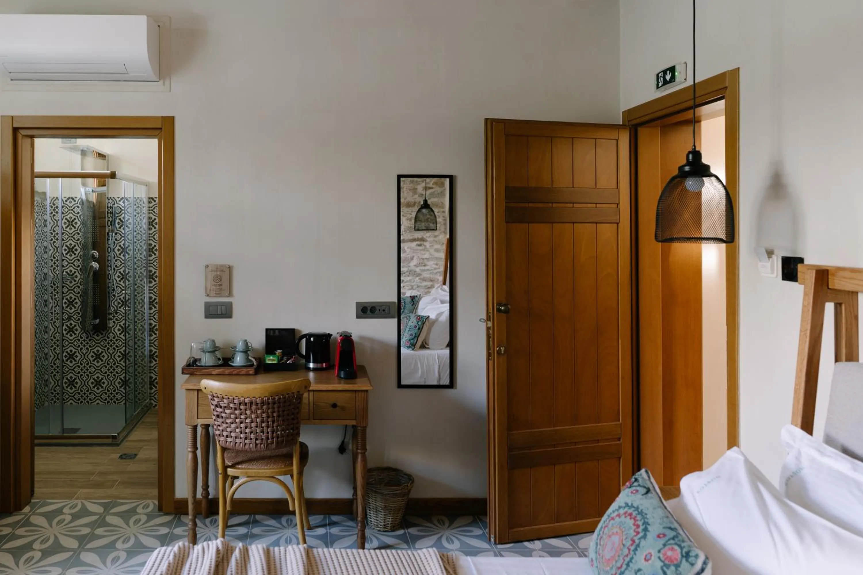 Shower, Bed in Nostos Country House