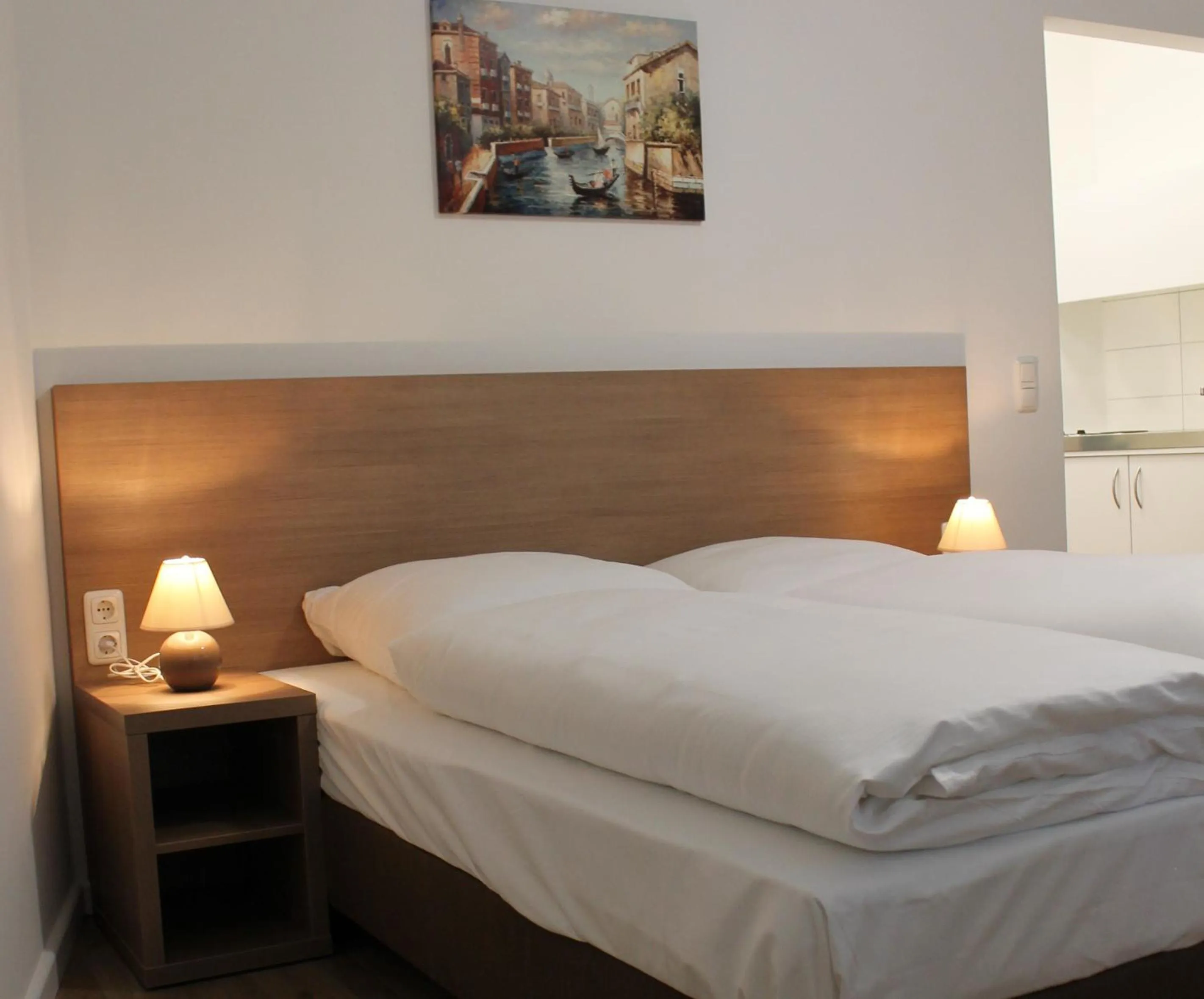 Bedroom, Bed in Apartment Hotel am Sand