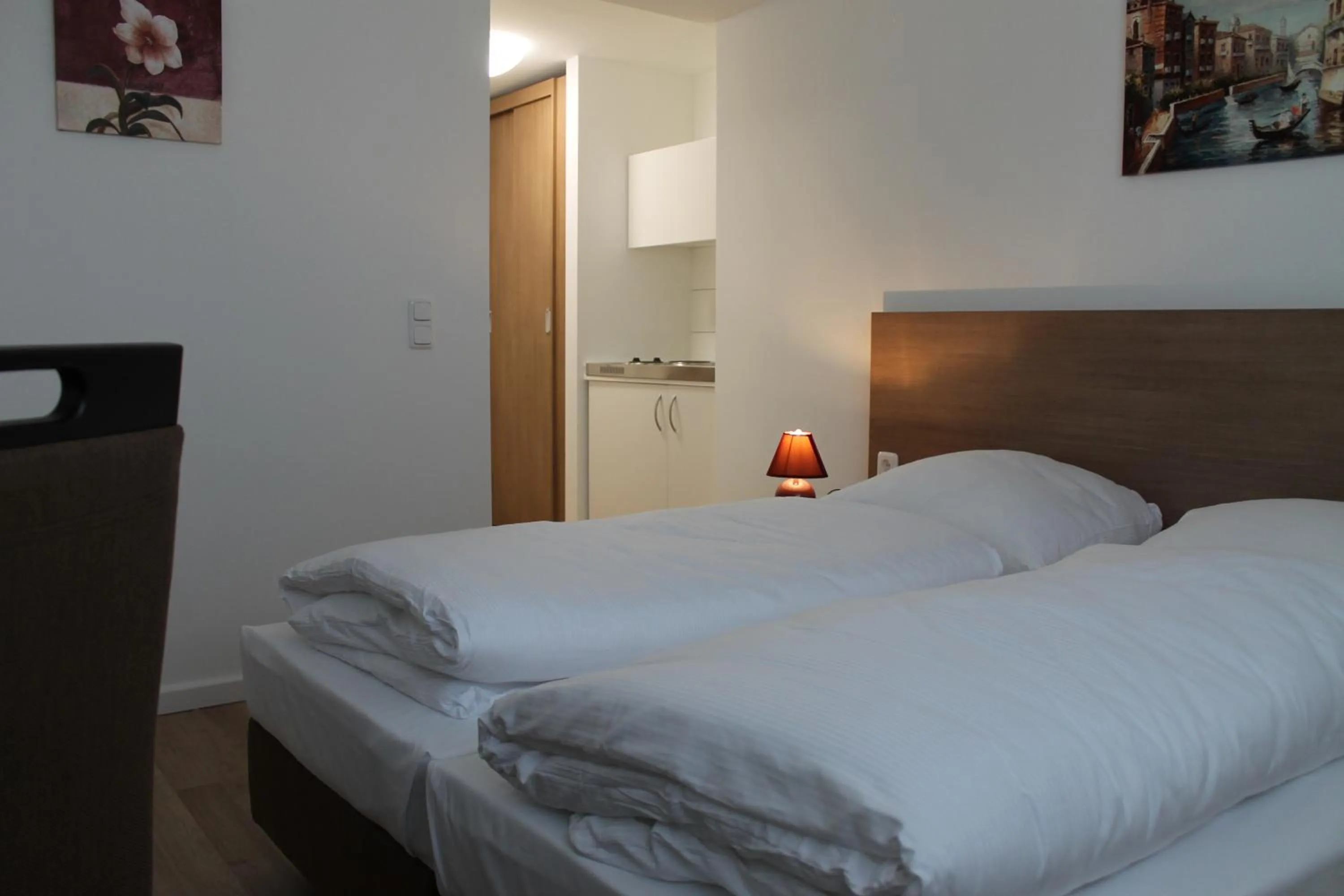 Bedroom, Bed in Apartment Hotel am Sand