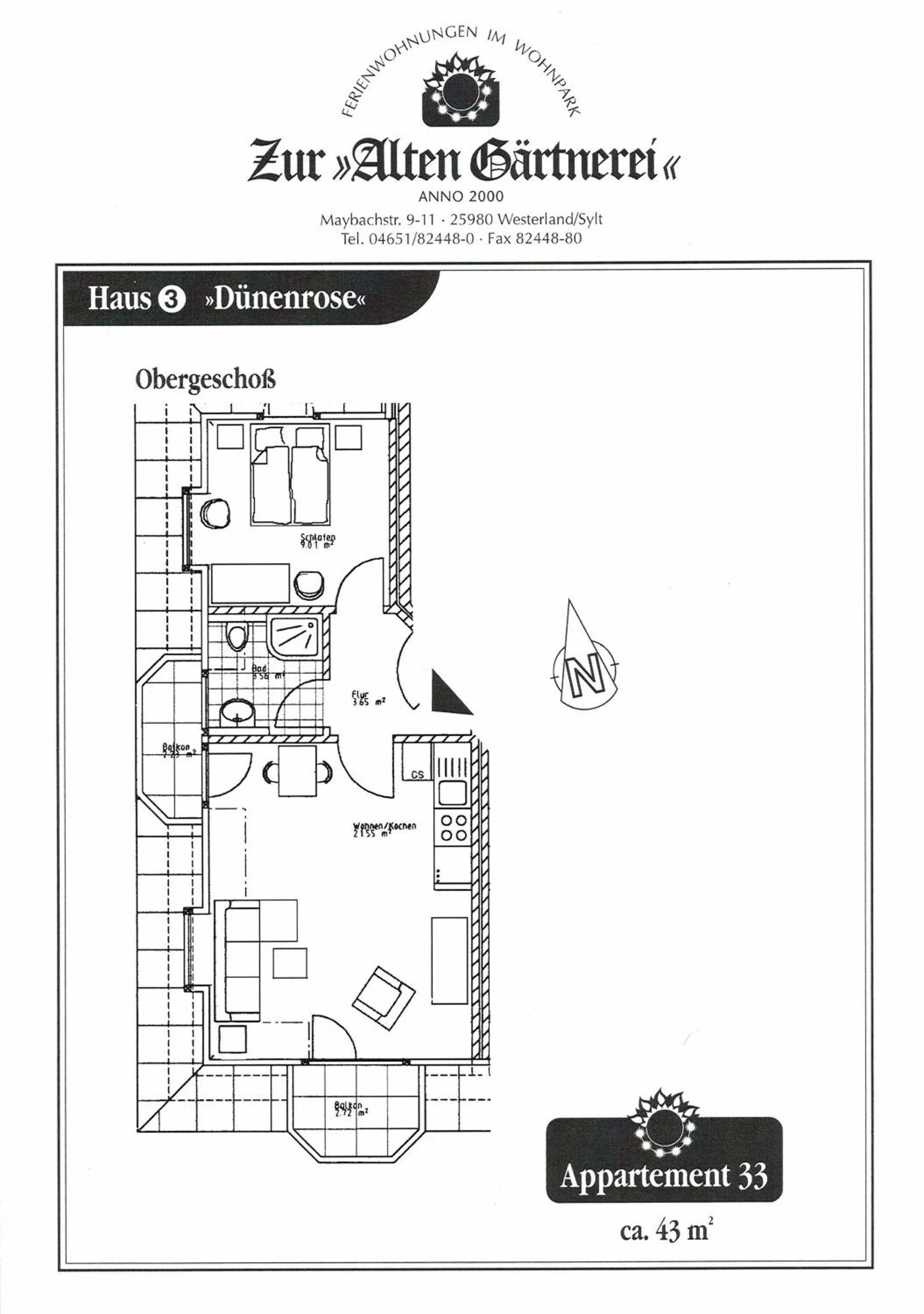 Floor plan in Zur Alten Gärtnerei