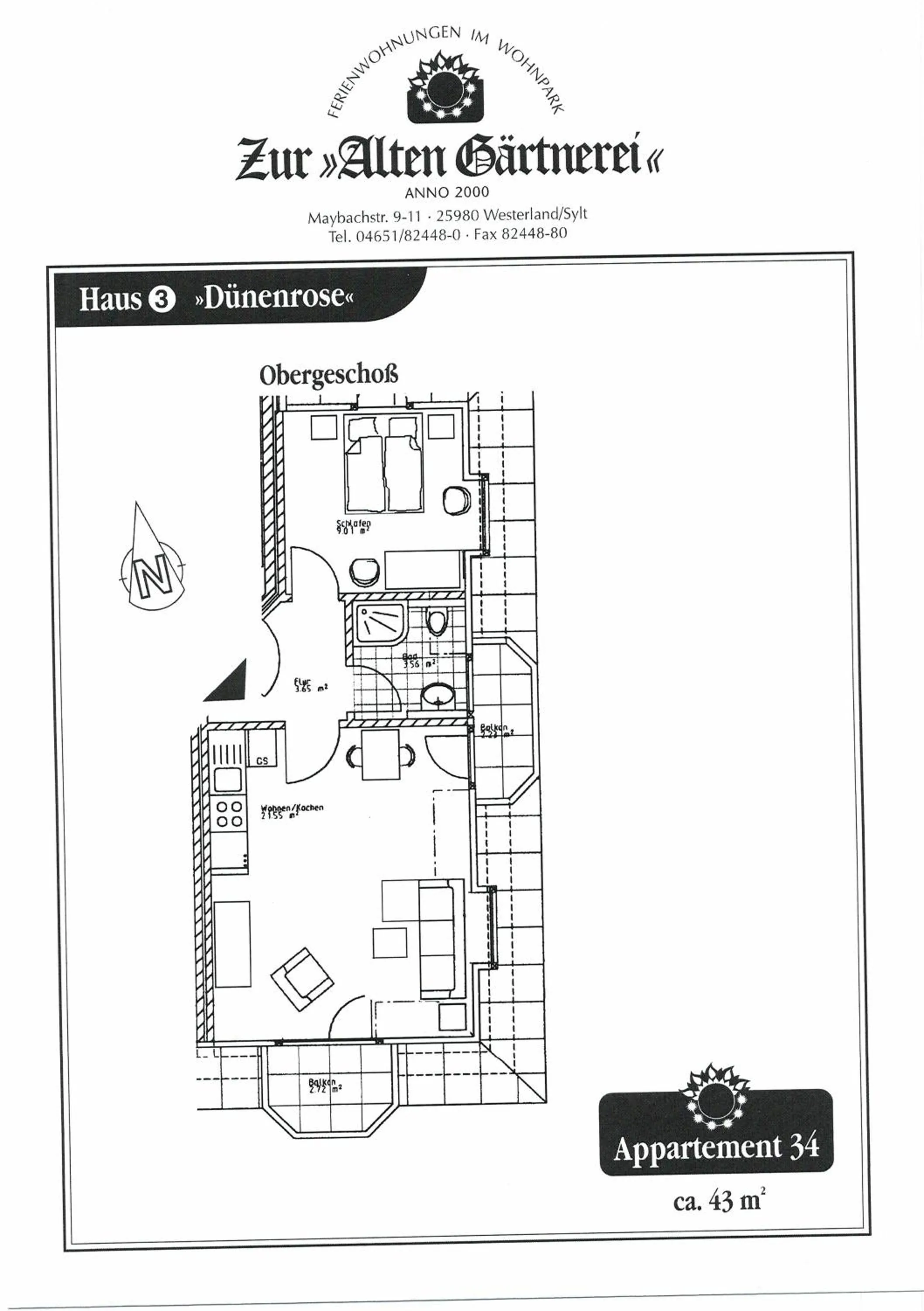 Floor plan in Zur Alten Gärtnerei