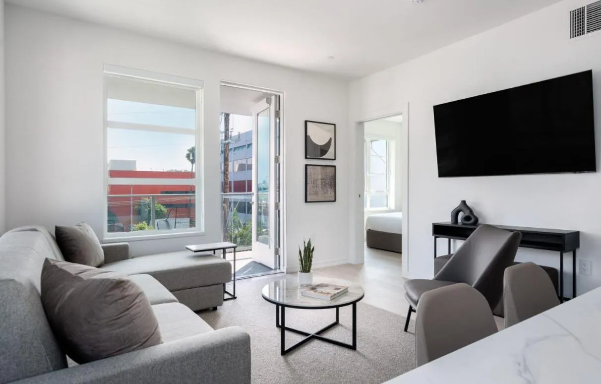 Seating area in Level Hollywood