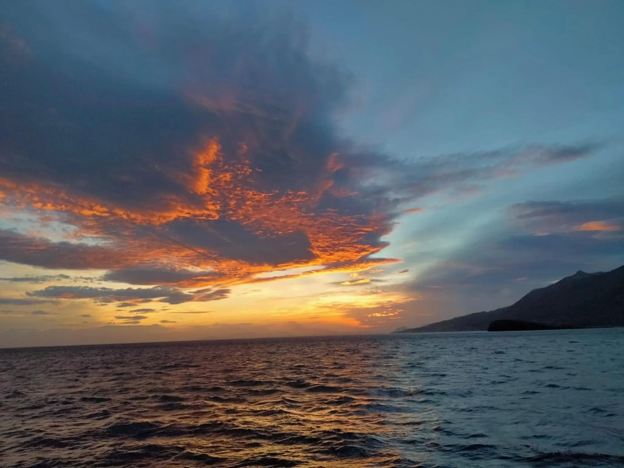 Sunset in Hospedaje Benimar