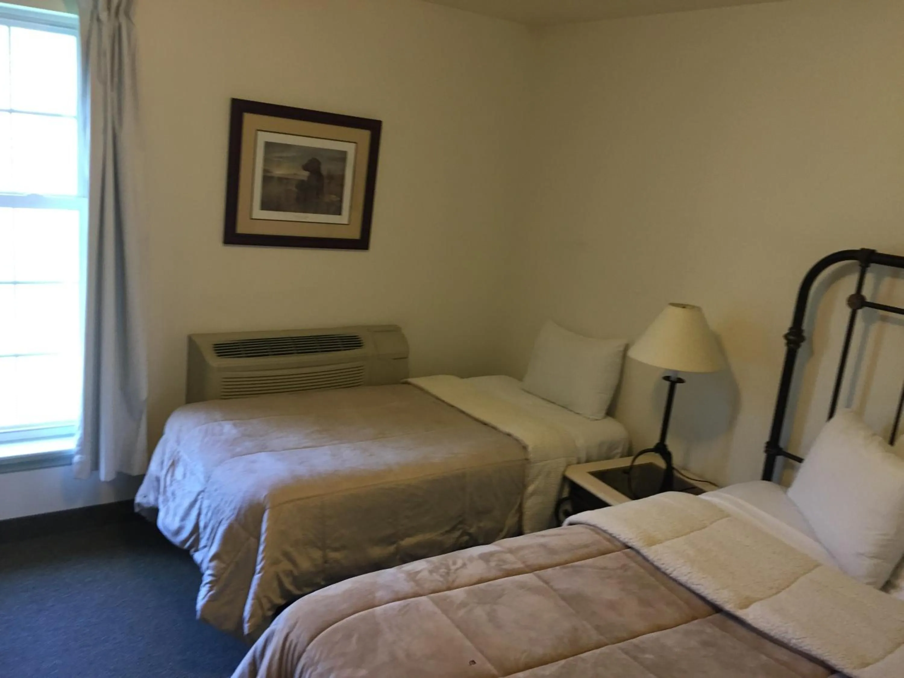 Bed in All Suites Inn Budget Host