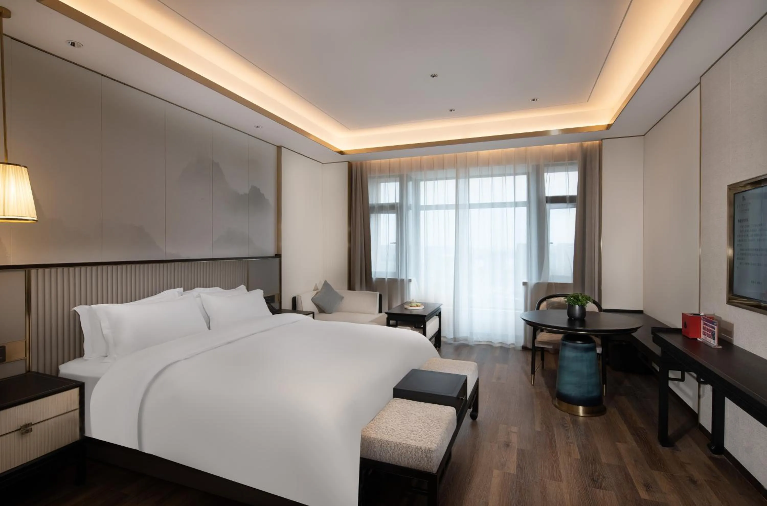 Bed in Hangzhou Junsun Luxury Hotel
