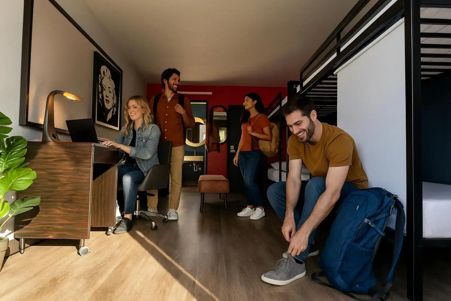 Bed in 4-Bed Mixed Dormitory Room in Bposhtels Houston Bed in 4-Bed Mixed Dormitory Room in Bposhtels Houston