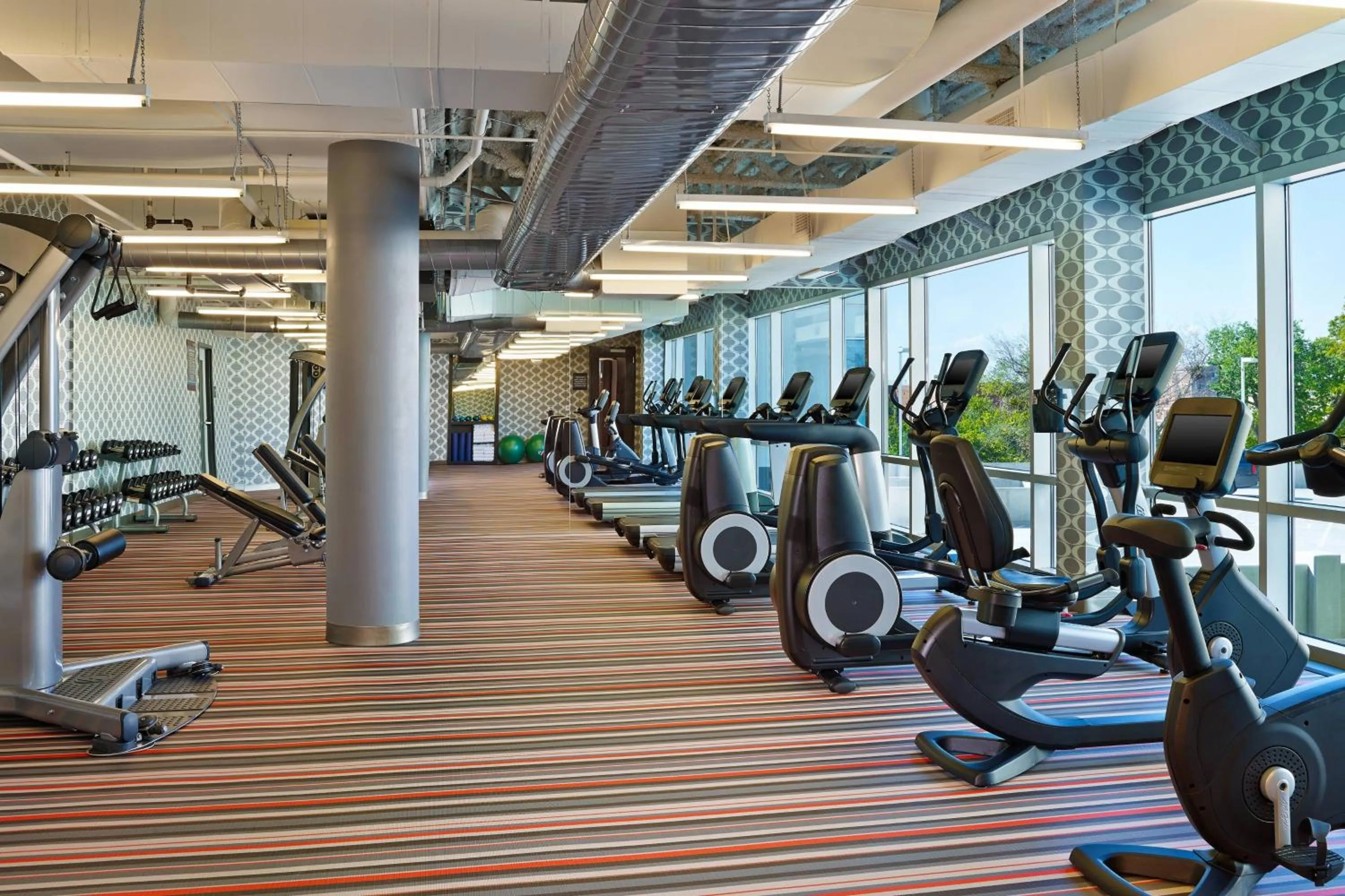 Fitness centre/facilities in Aloft Oklahoma City Downtown – Bricktown
