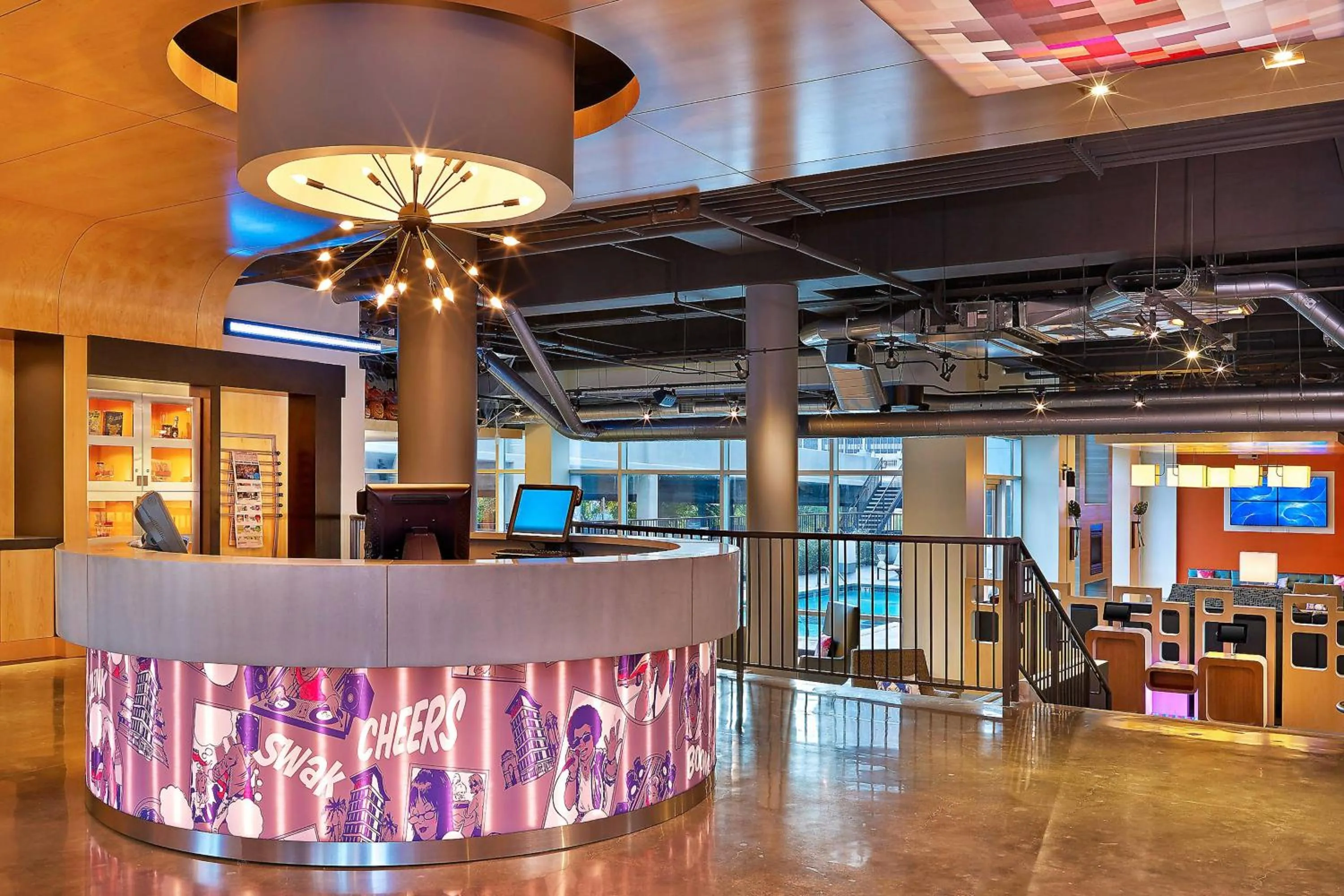 Lobby or reception in Aloft Oklahoma City Downtown – Bricktown