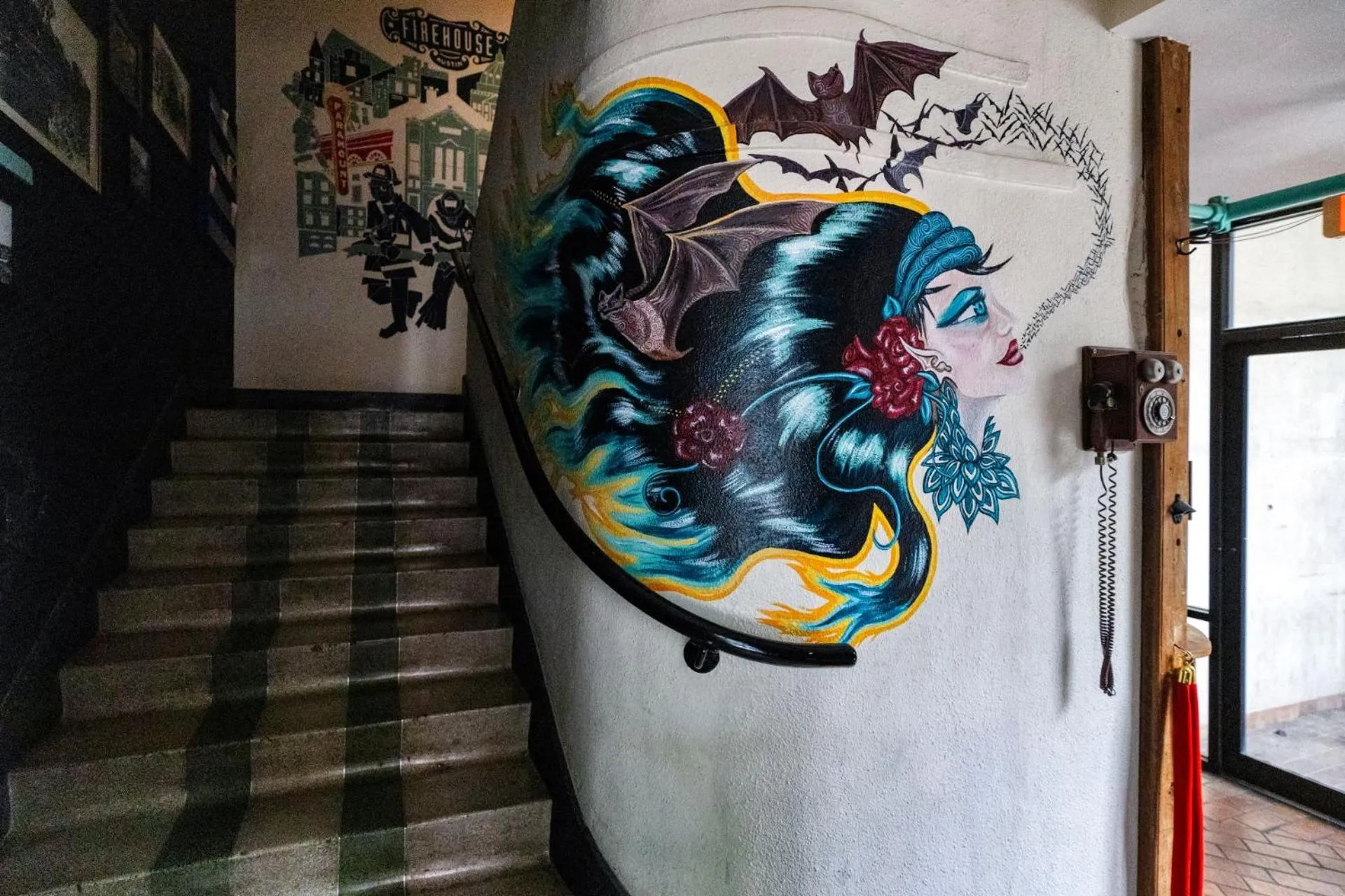 Property building in Firehouse Hostel