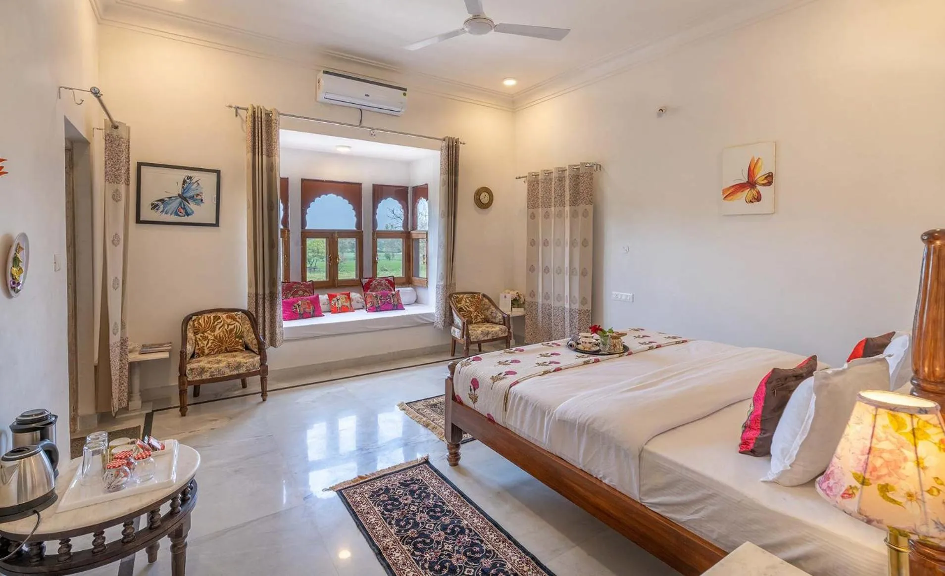 Bed in Castle Oodeypore A Boutique stay Udaipur