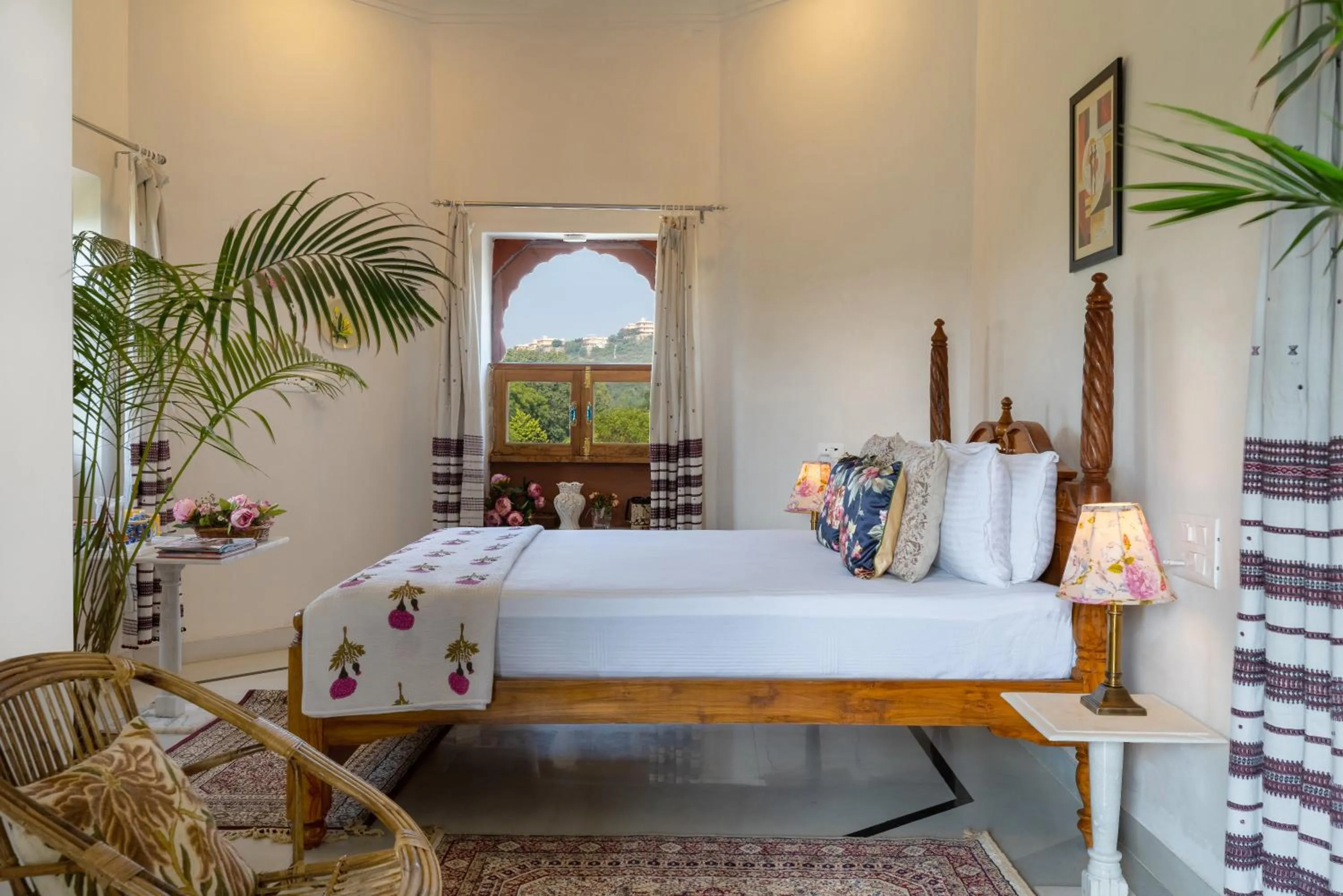 Bedroom, Bed in Castle Oodeypore A Boutique stay Udaipur