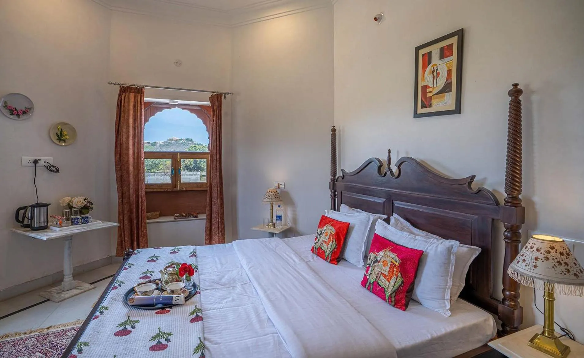 Bed in Castle Oodeypore A Boutique stay Udaipur