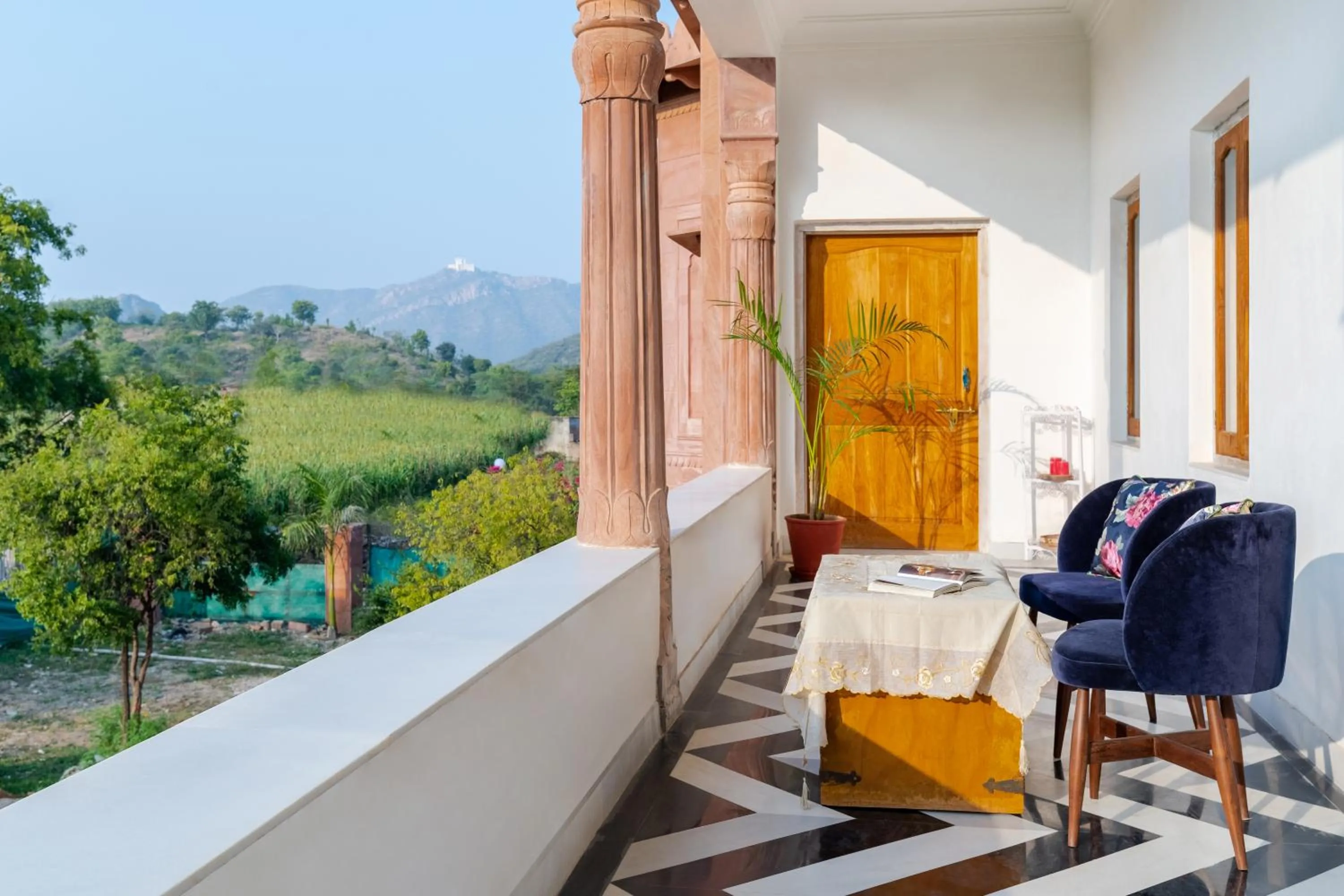 Patio in Castle Oodeypore A Boutique stay Udaipur