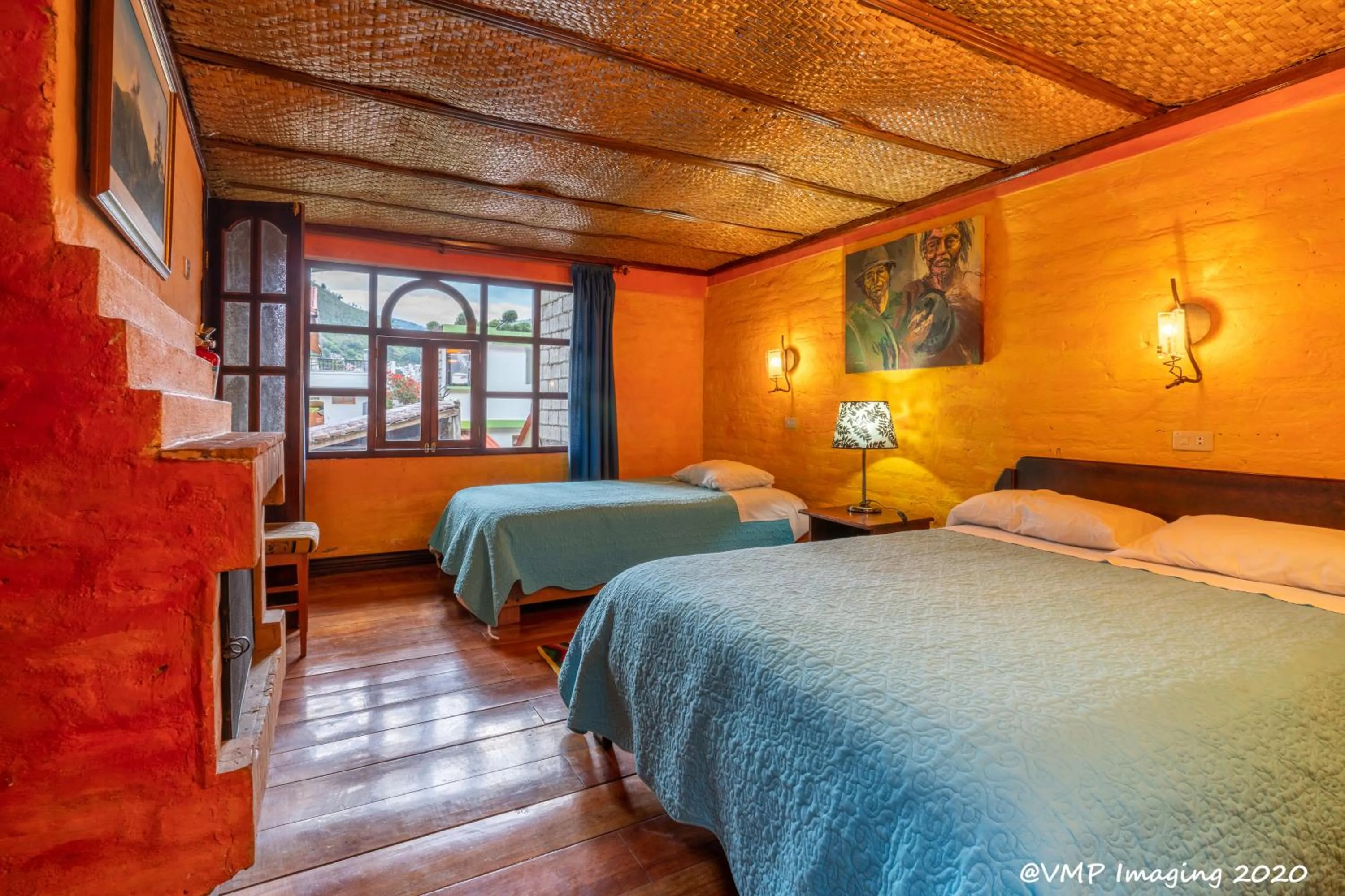 Patio, Bed in La Posada Del Arte