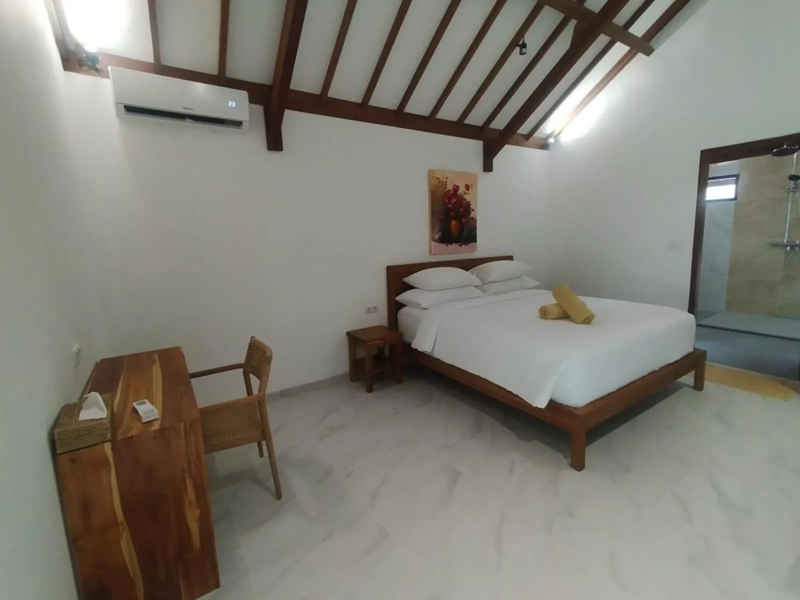 Bed in Villa Penyu Gili Trawangan