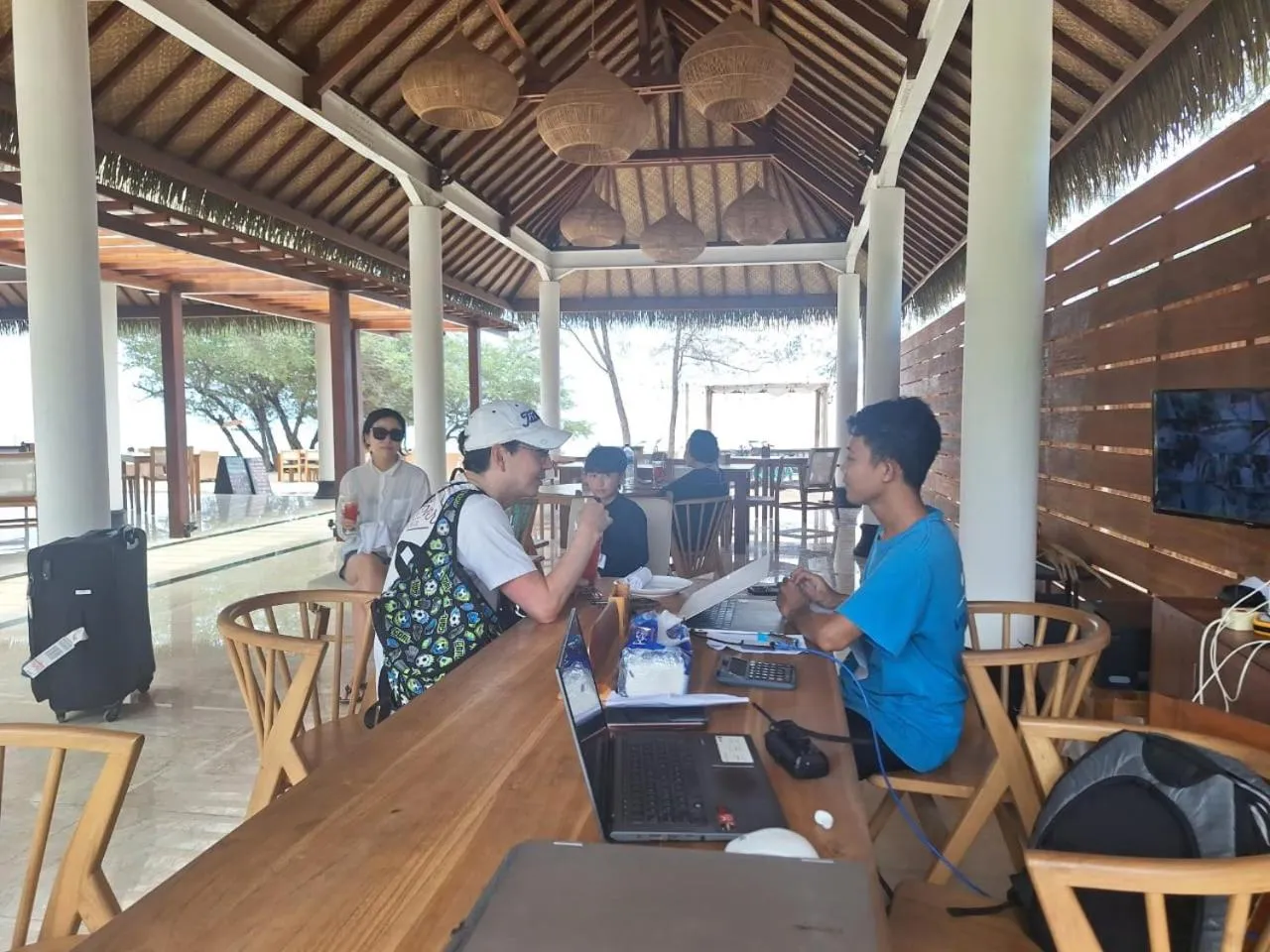 Lobby or reception in Villa Penyu Gili Trawangan