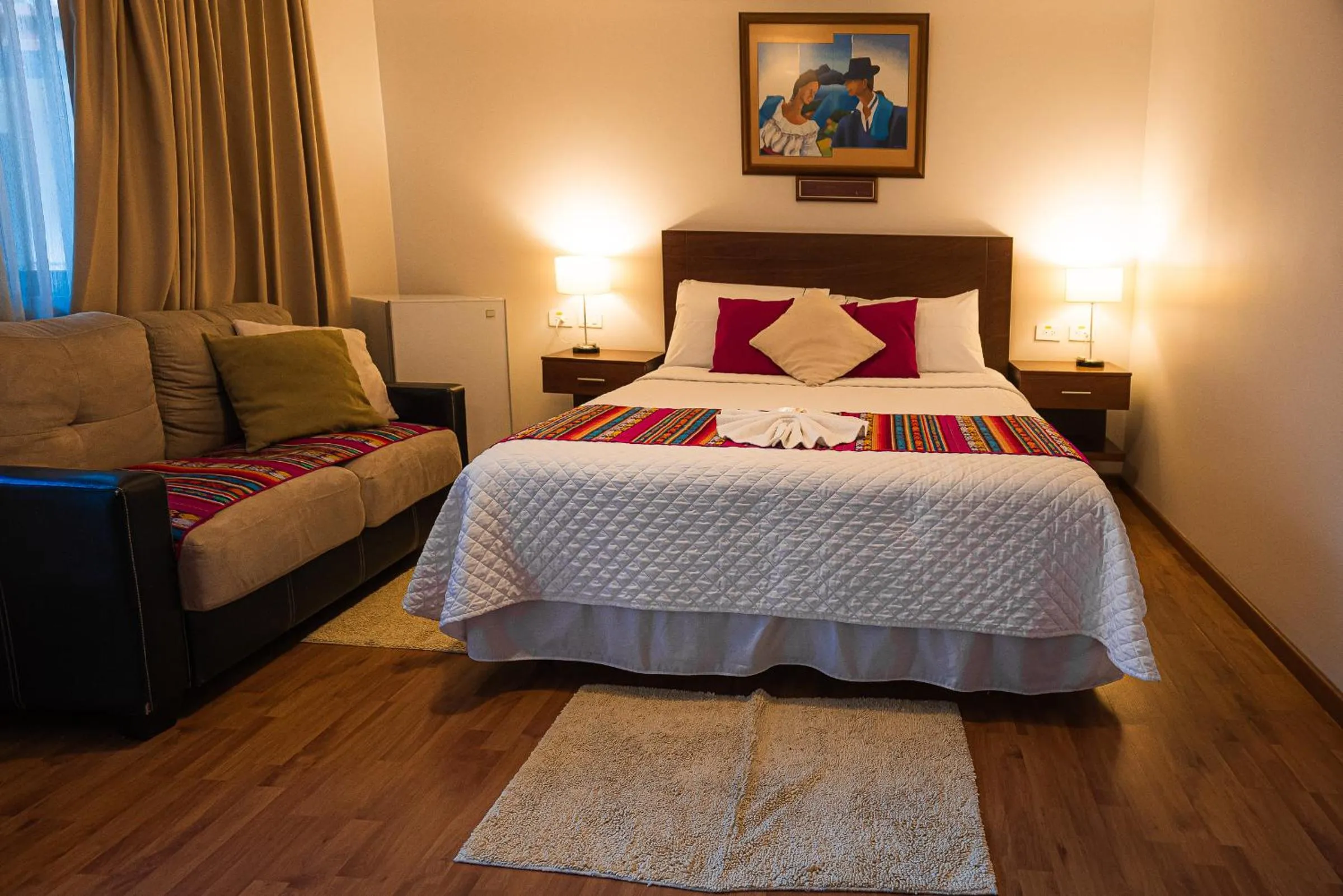 Bed in Hotel El Indio Inn