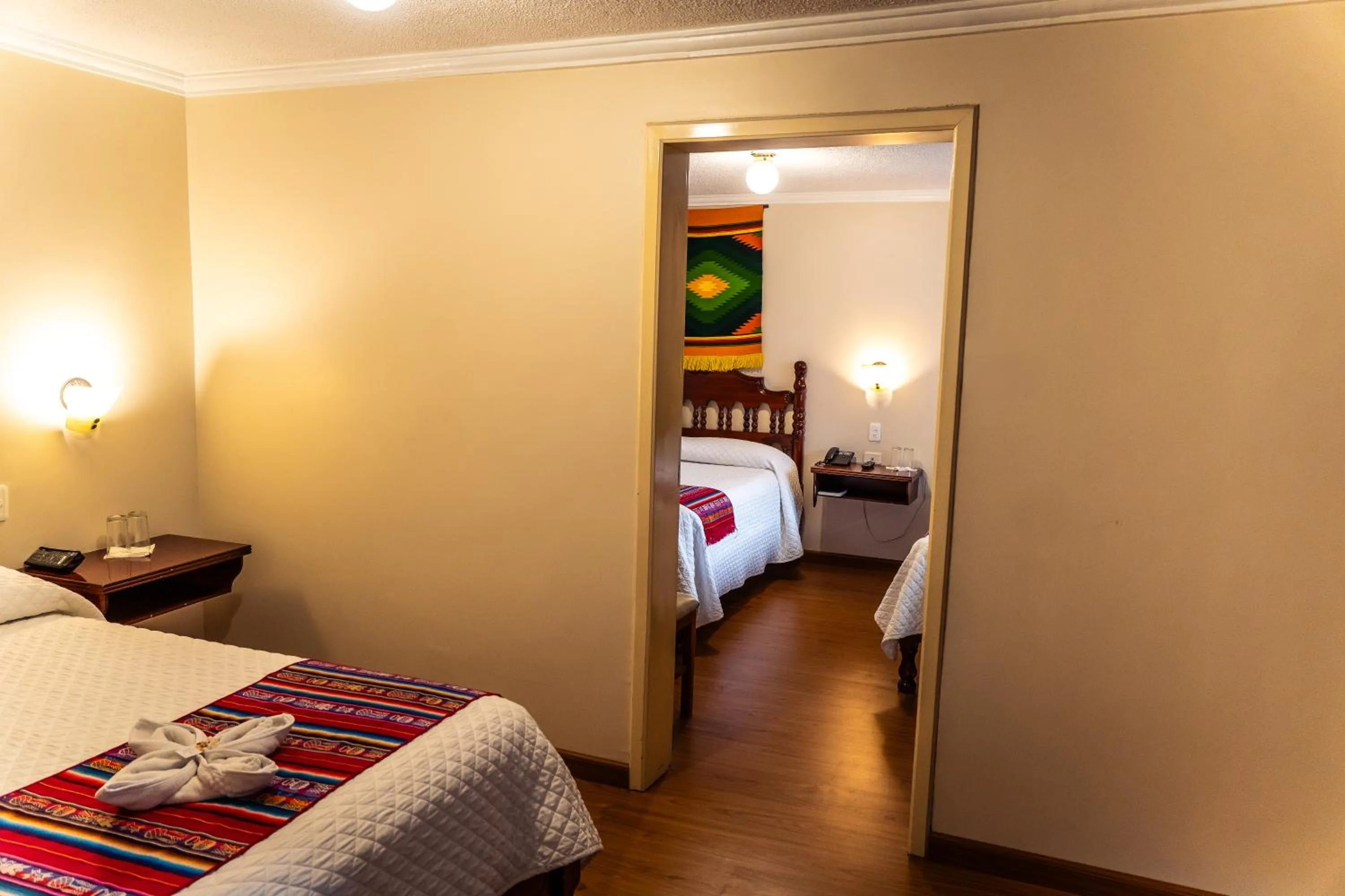 Bed in Hotel El Indio Inn