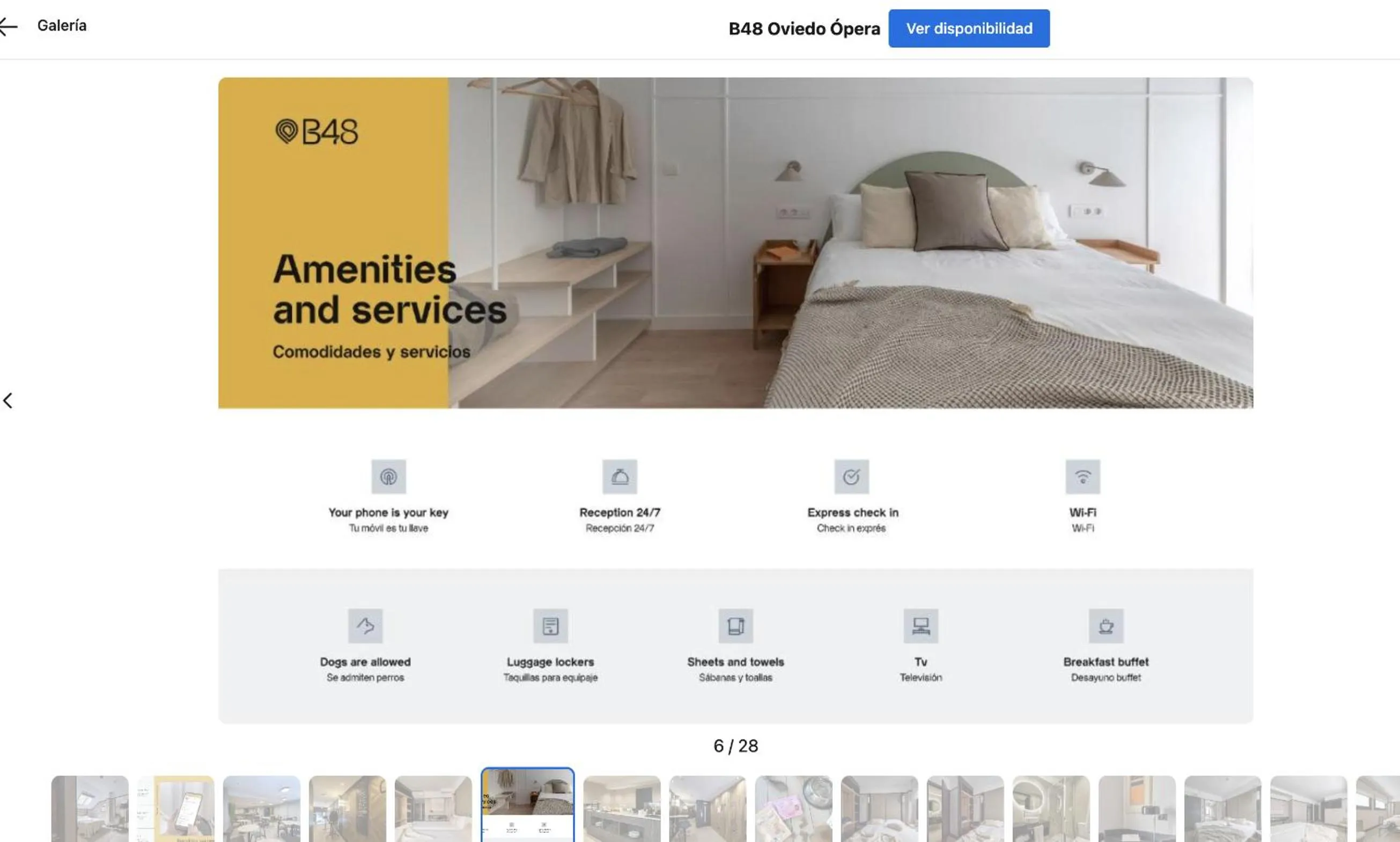 Bed in B48 Bilbao Abando