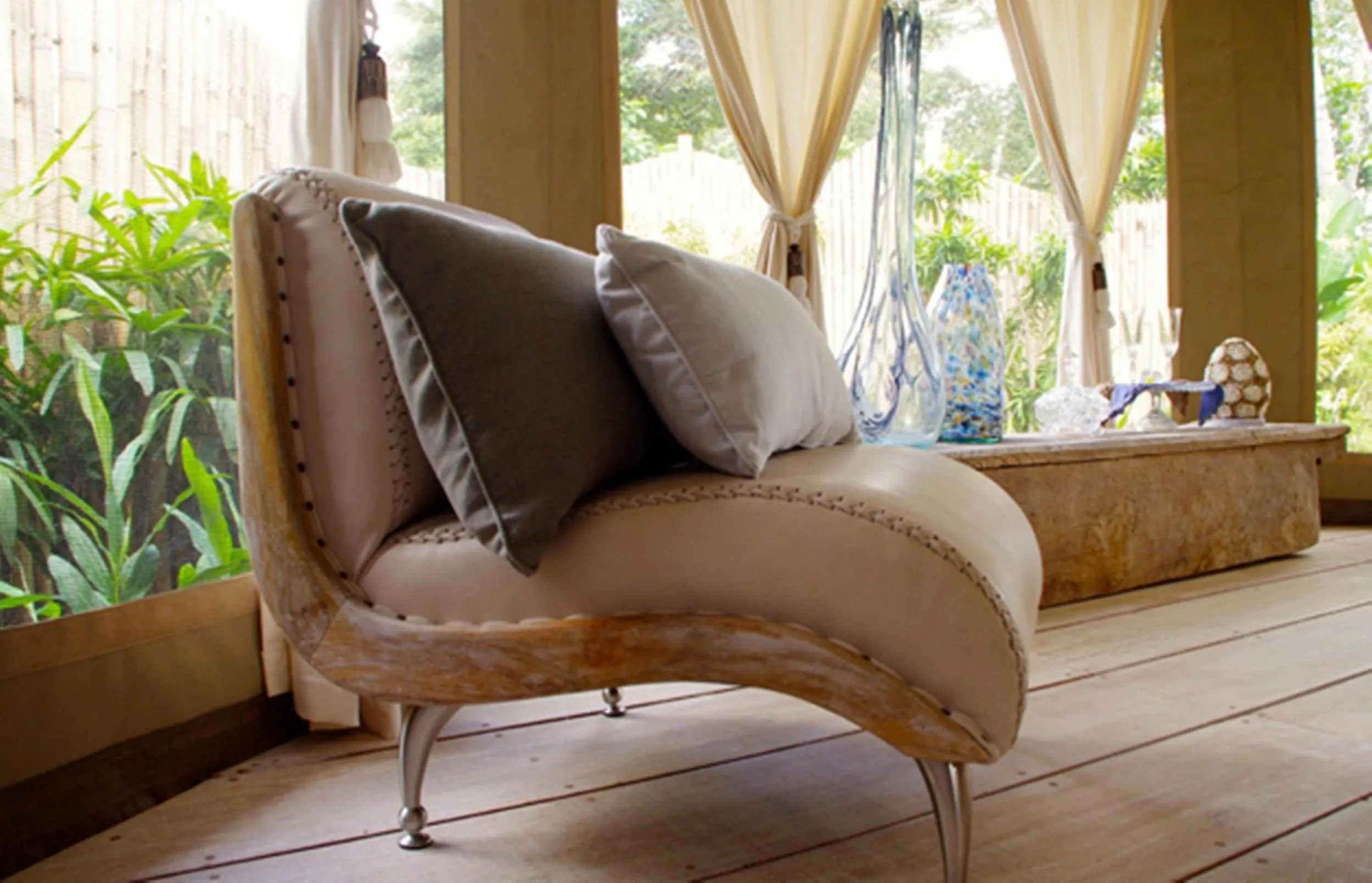 Seating area in Sandat Glamping Tents