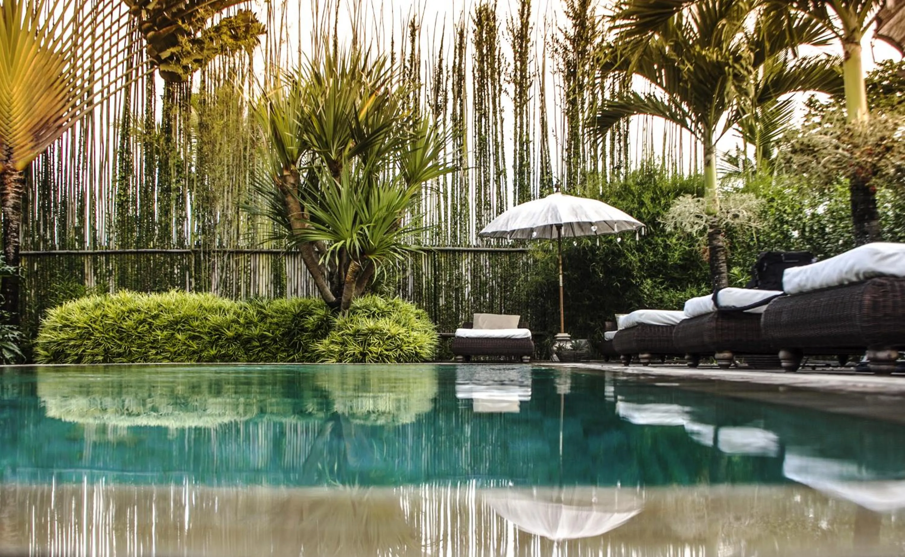 Pool view in Sandat Glamping Tents