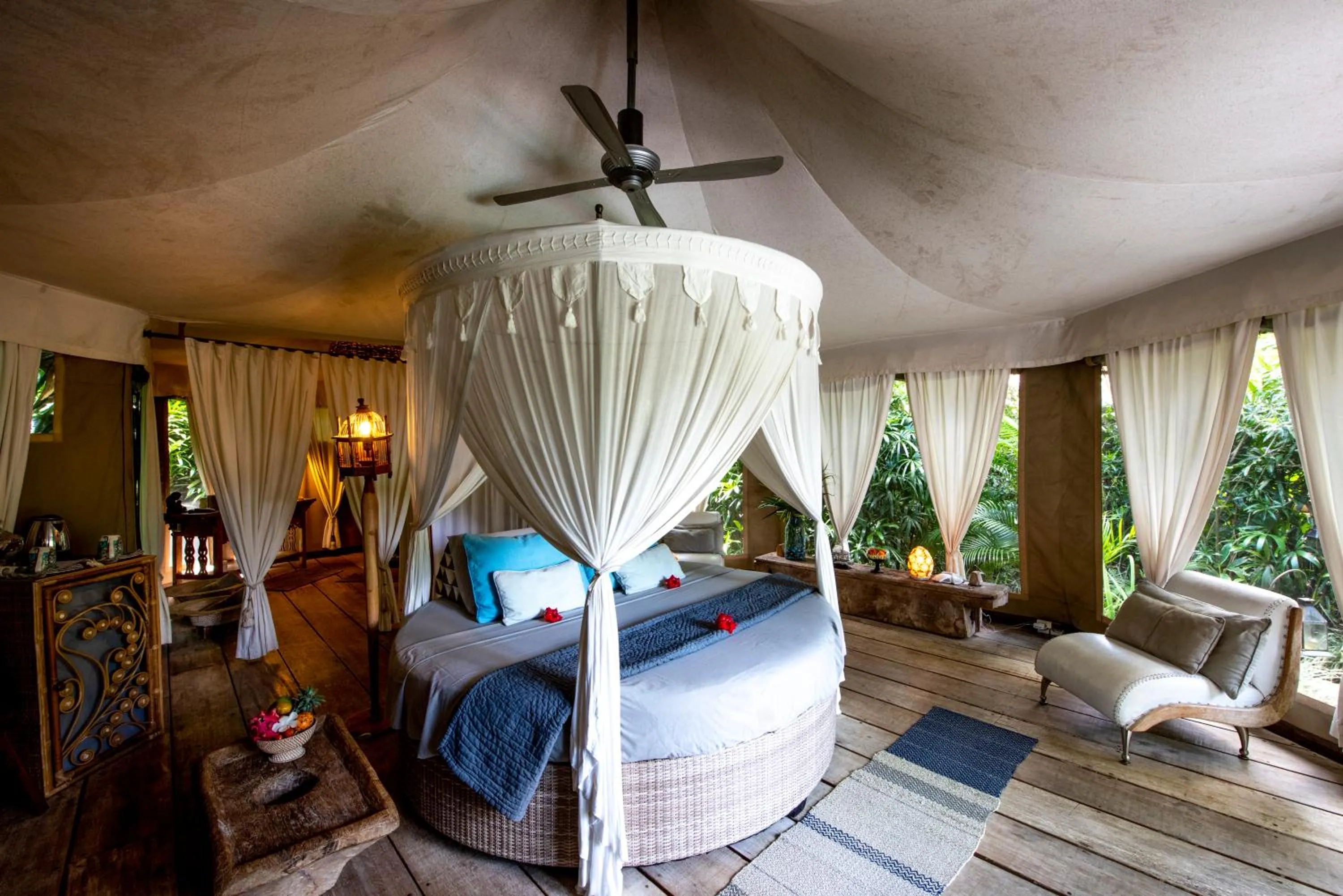 Bed in Sandat Glamping Tents