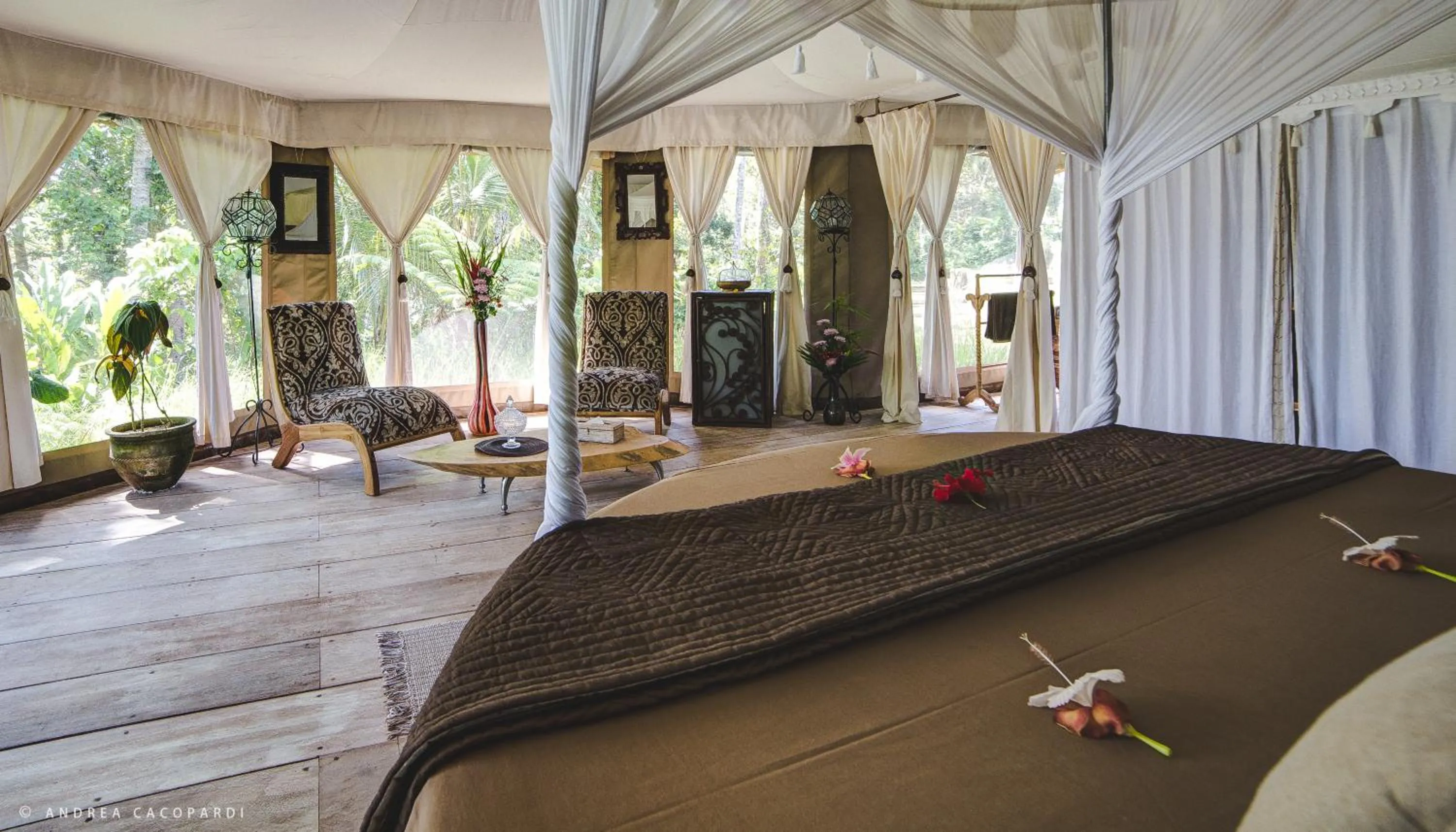 Bed in Sandat Glamping Tents