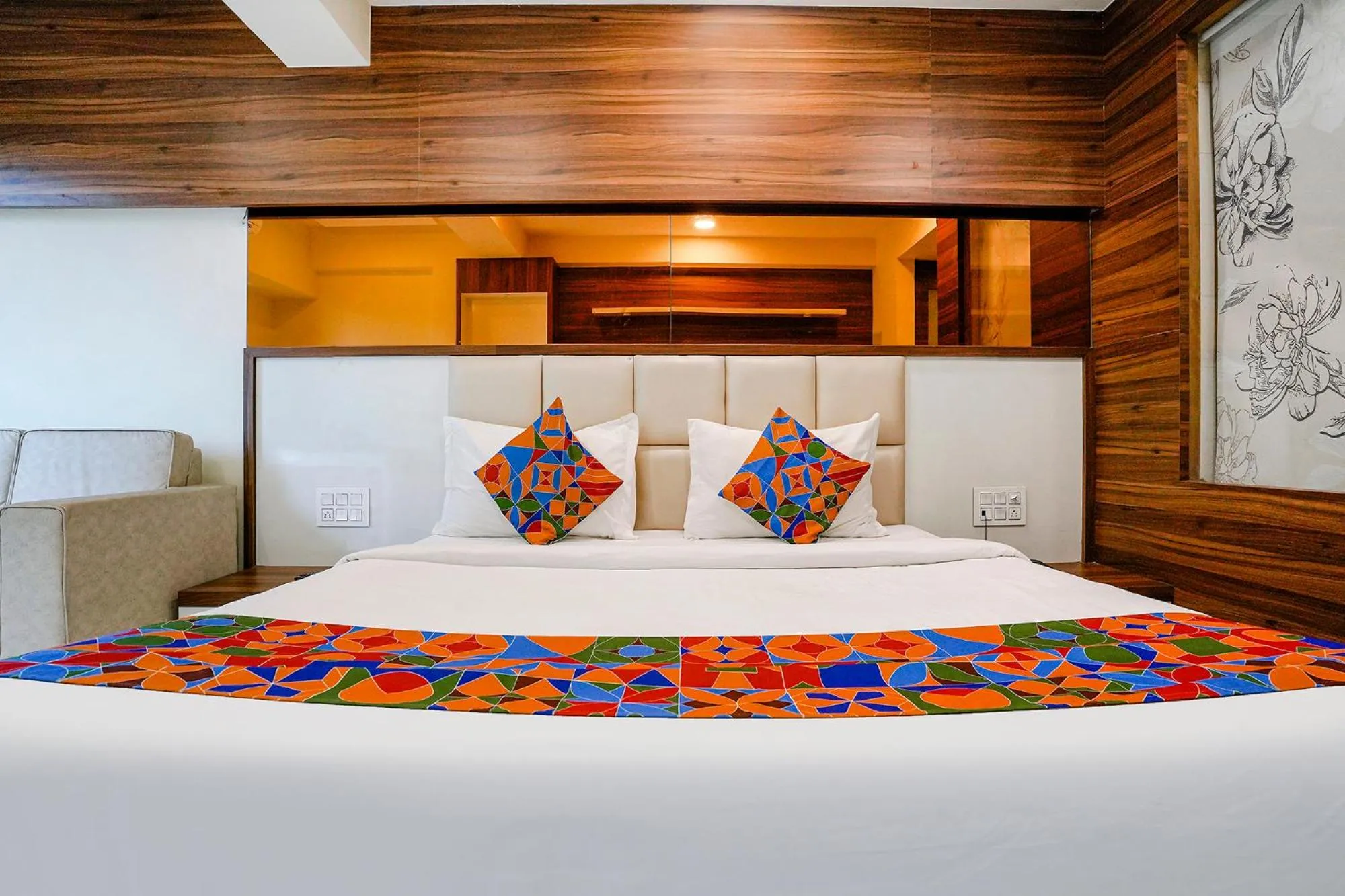 Bed in FabHotel The Nashik Inn - Nr Vijay Mamta Theatre, Nashik Road