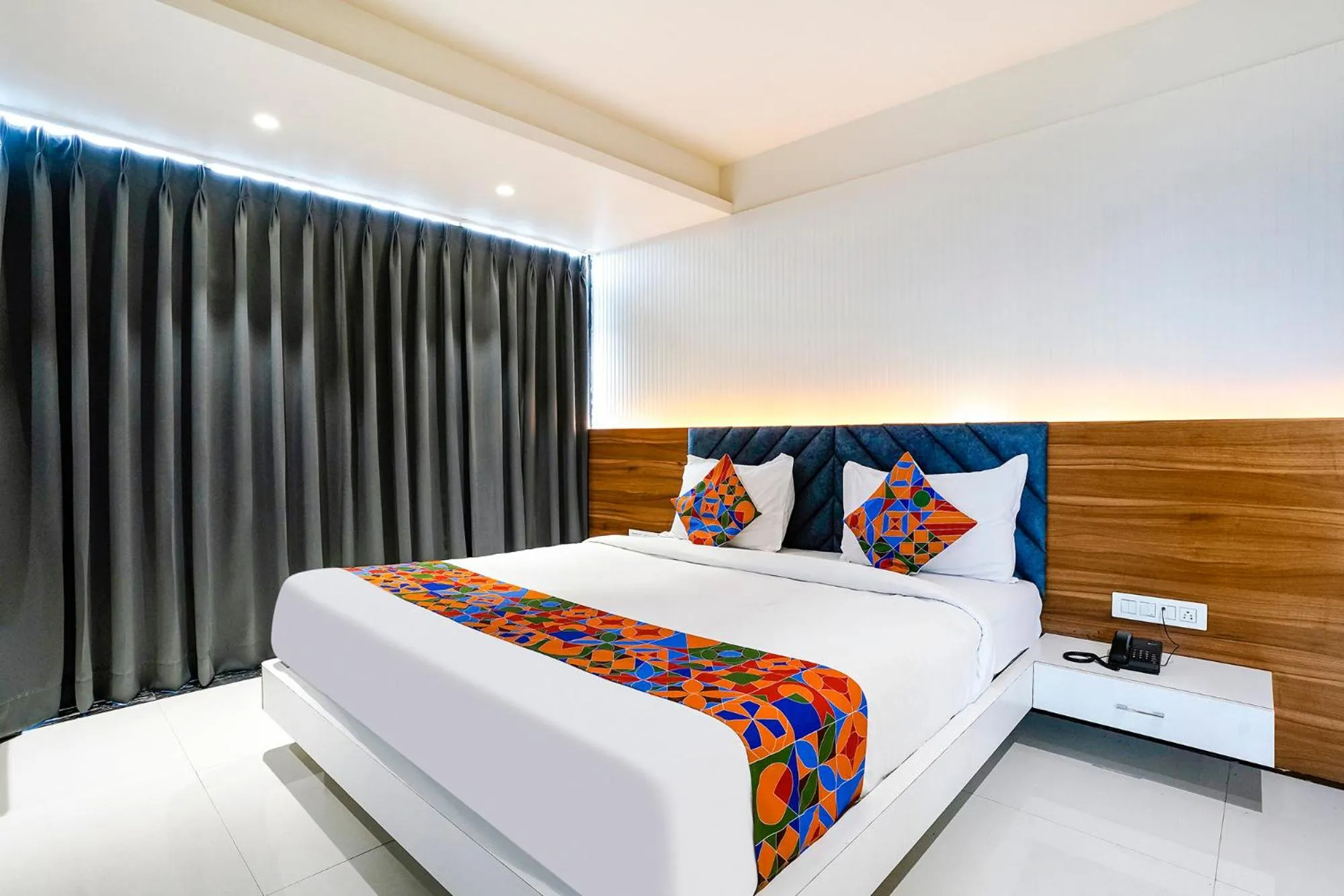 Bed in FabHotel The Nashik Inn - Nr Vijay Mamta Theatre, Nashik Road