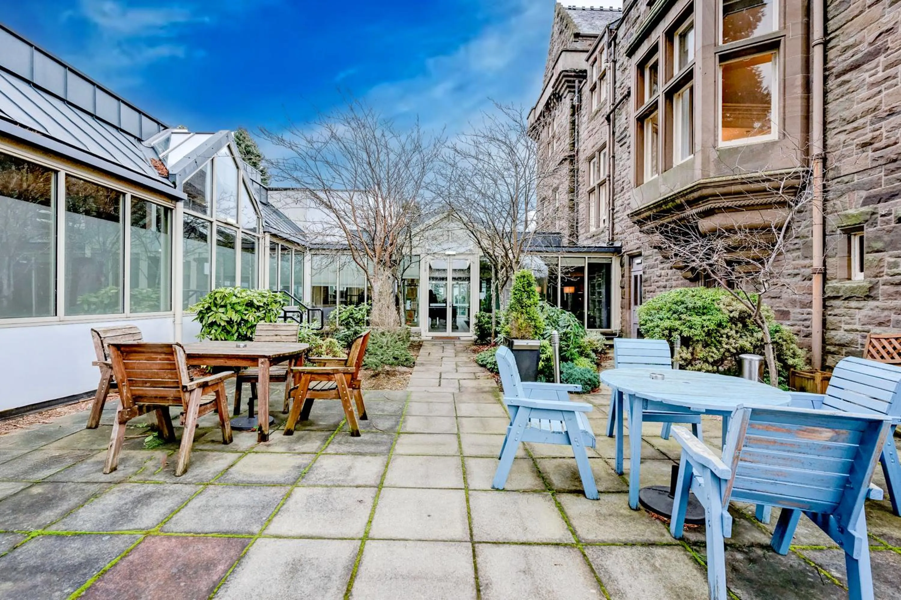 Patio in The Landmark Hotel and SPA Leisure Club Dundee By Sunday