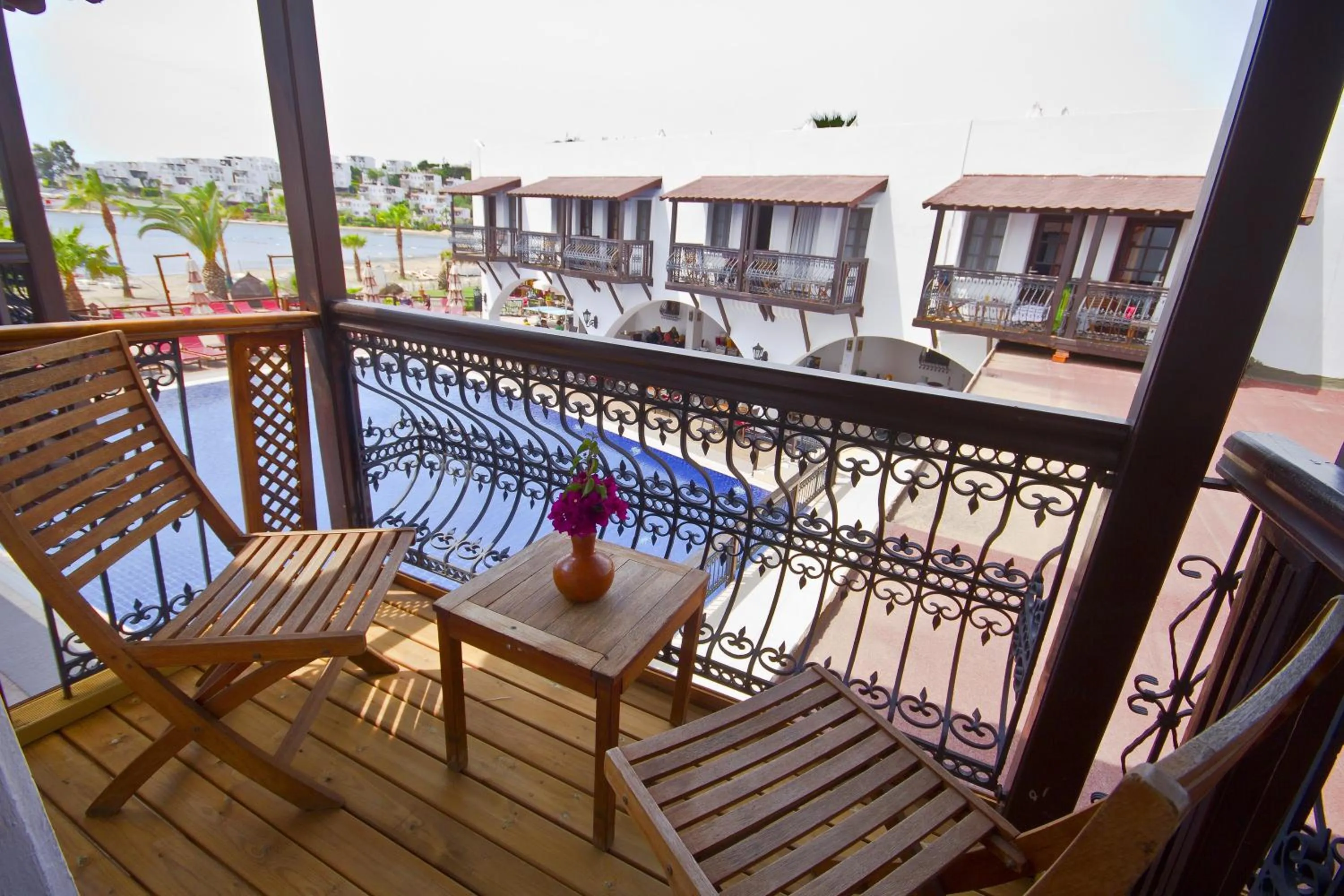 Balcony/Terrace in Costa Bitezhan Beach Hotel