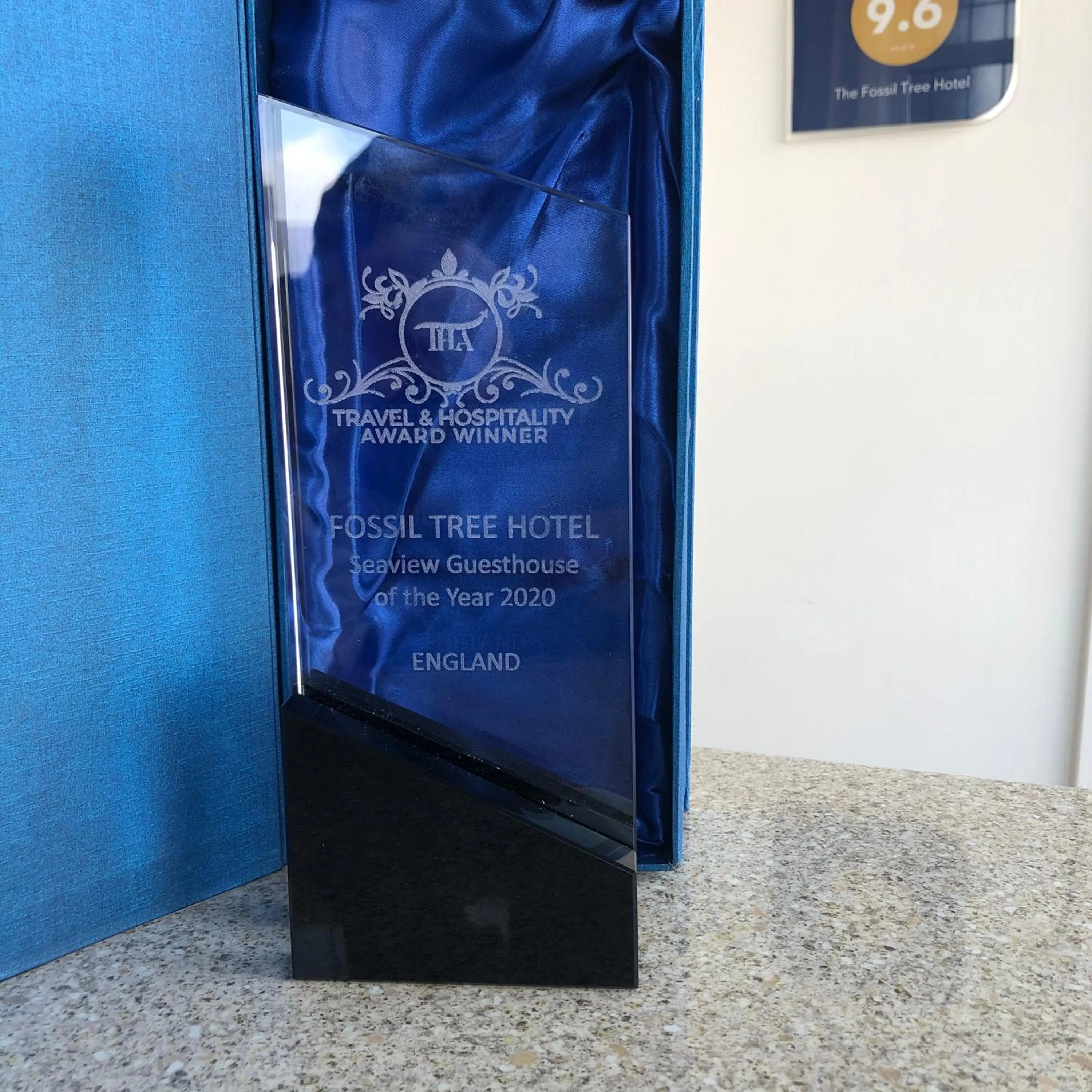 Certificate/Award in The Fossil Tree Hotel