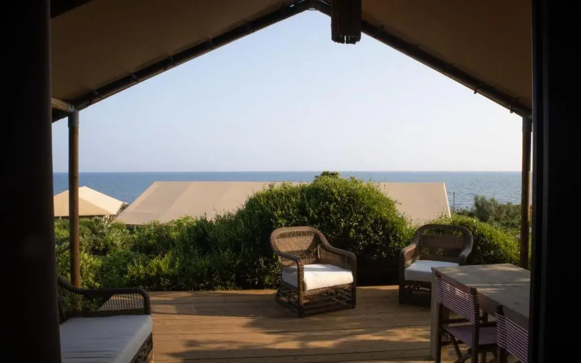 Seaview Tent Suite in Resort & Glamping Terre di Sacra in Toscana Seaview Tent Suite in Resort & Glamping Terre di Sacra in Toscana
