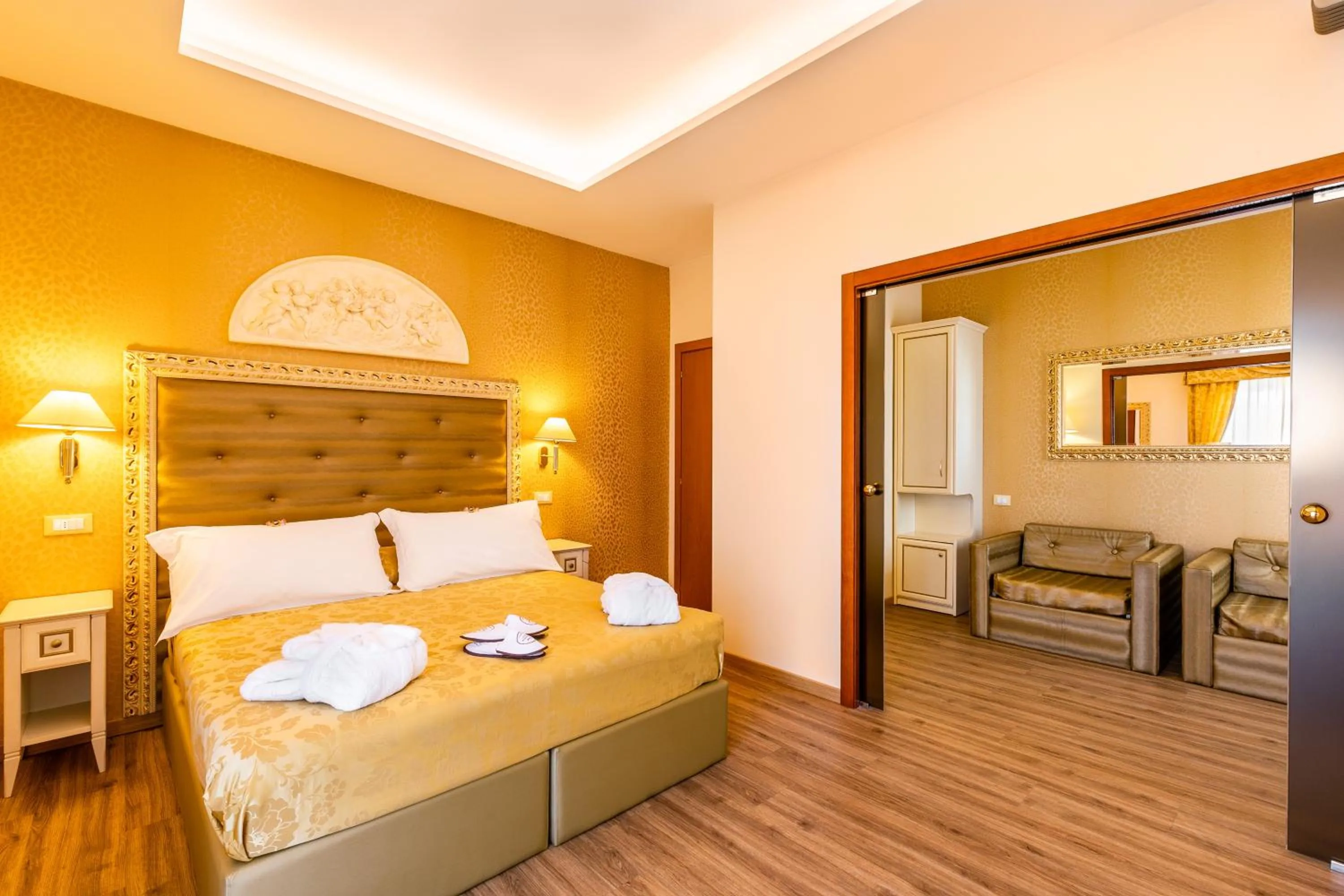 Bed in Hotel Mazzanti