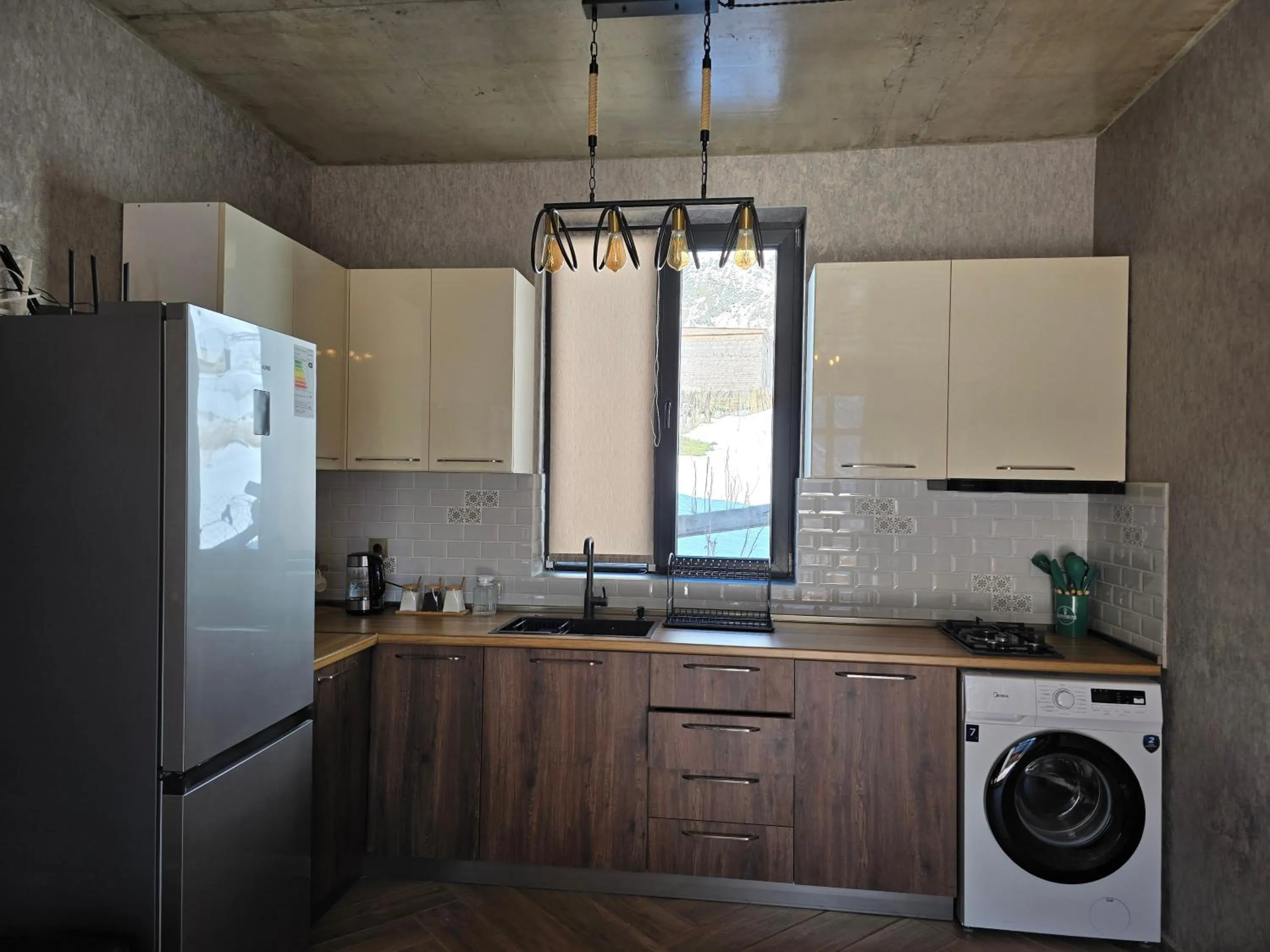 Kitchen or kitchenette in Kazbegi Folk Cottages