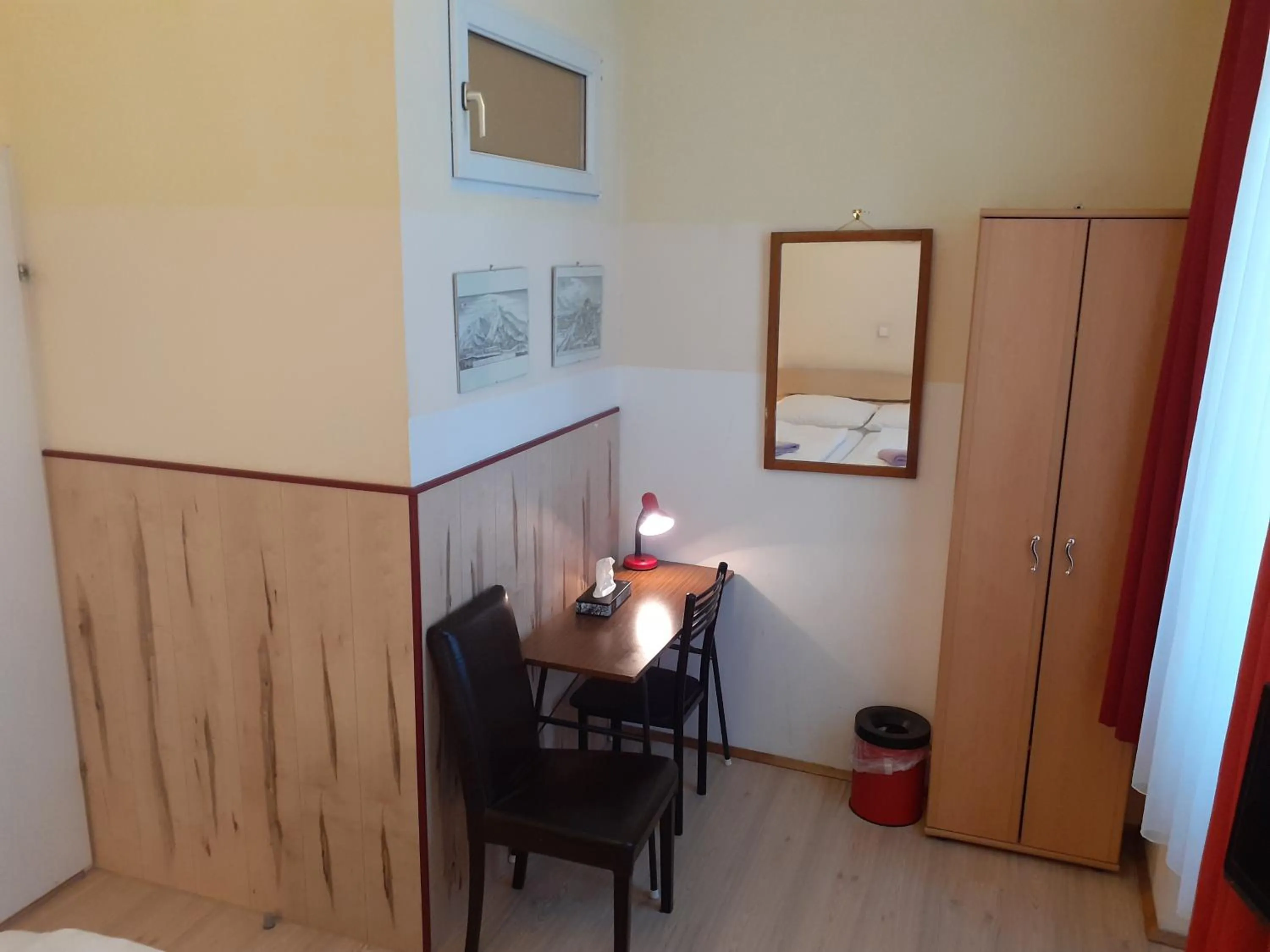 Seating area in HappyHostel