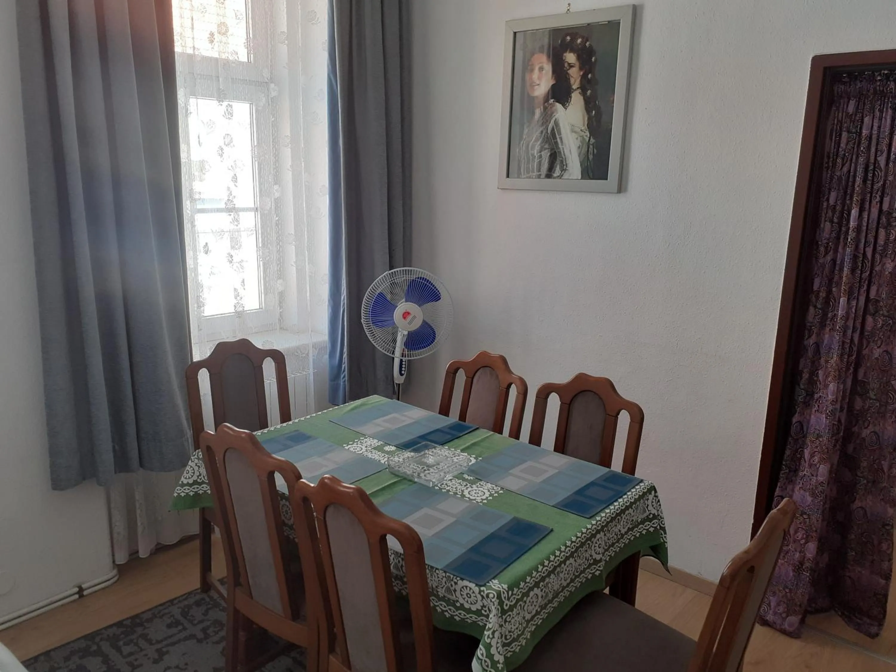 Seating area in HappyHostel