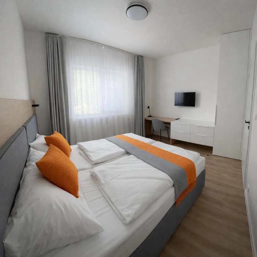 Bed in Hotel Kapitol