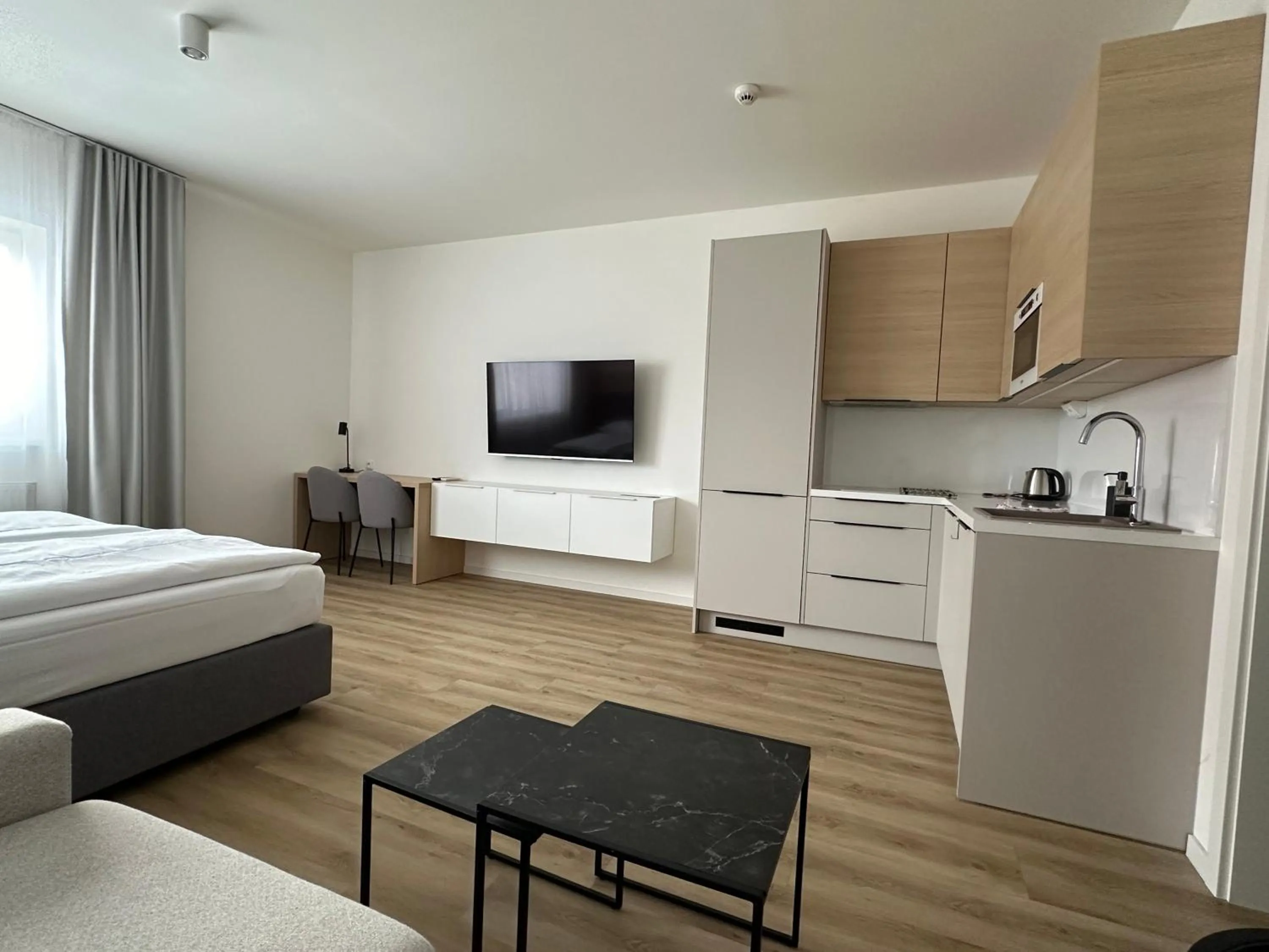 Bed in Hotel Kapitol