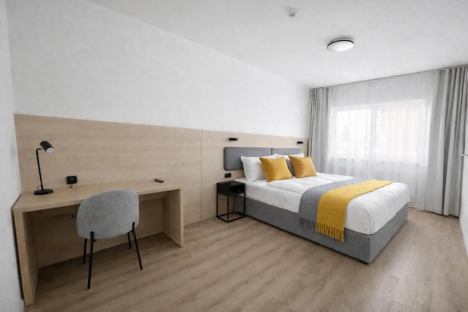 Bed in Hotel Kapitol