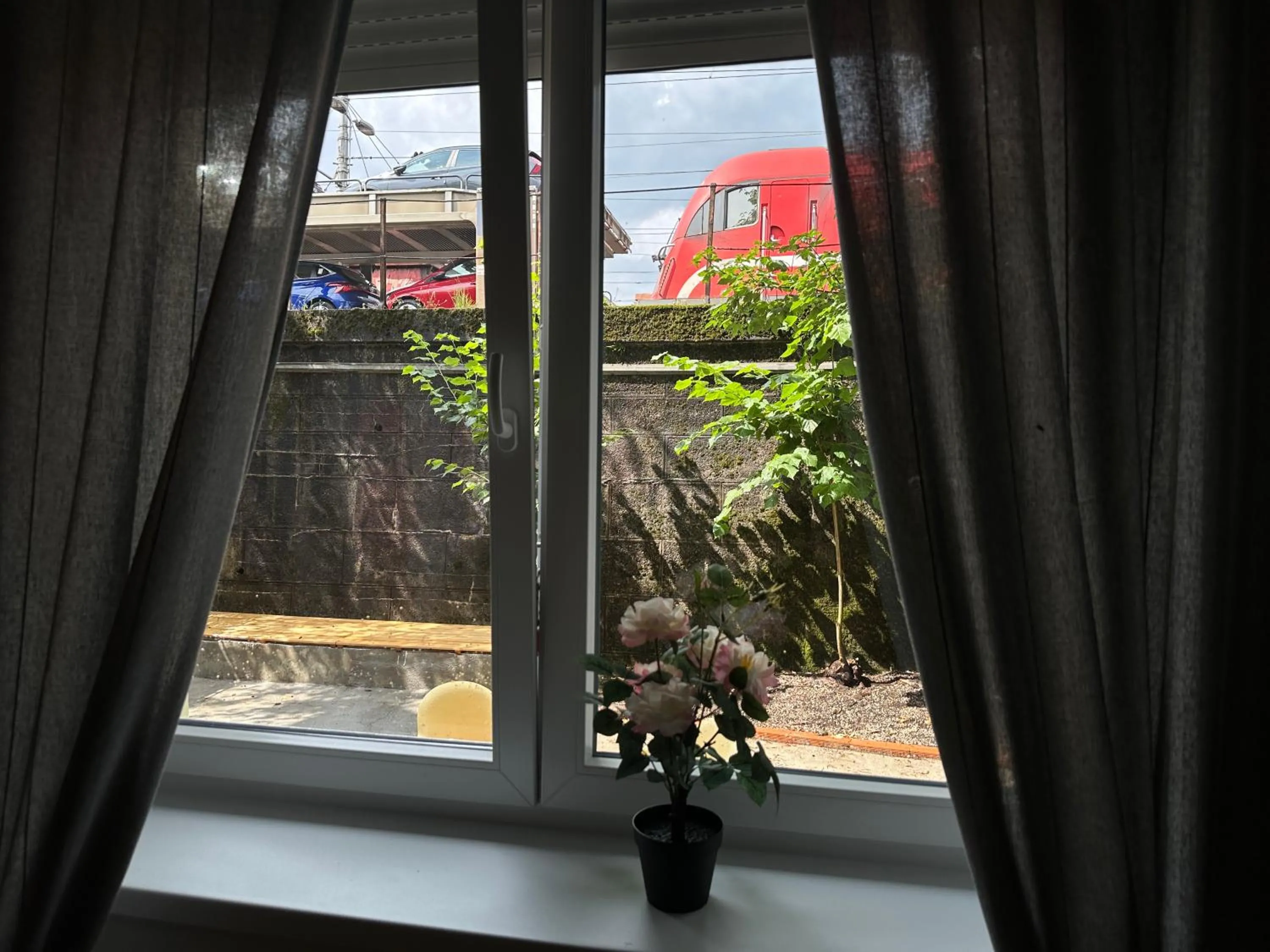 View (from property/room) in Railway Ljubljana ROOMS