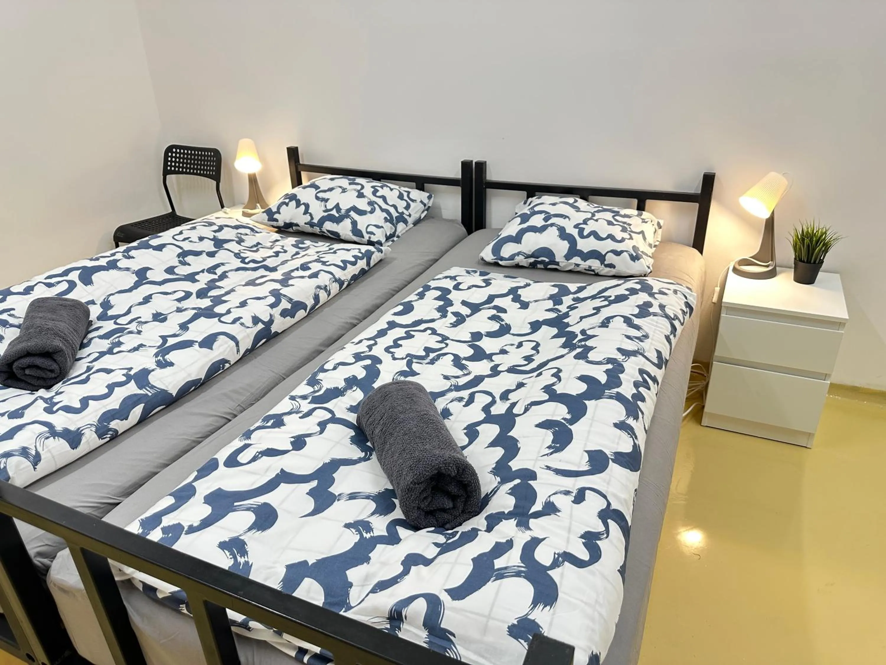 Photo of the whole room, Bed in Railway Ljubljana ROOMS