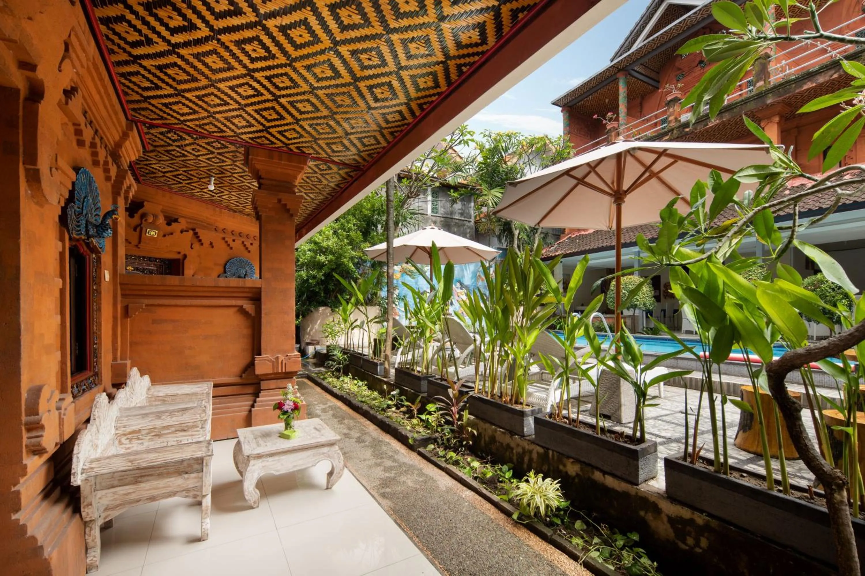 Balcony/Terrace in Lumbung Sari Hotel Legian