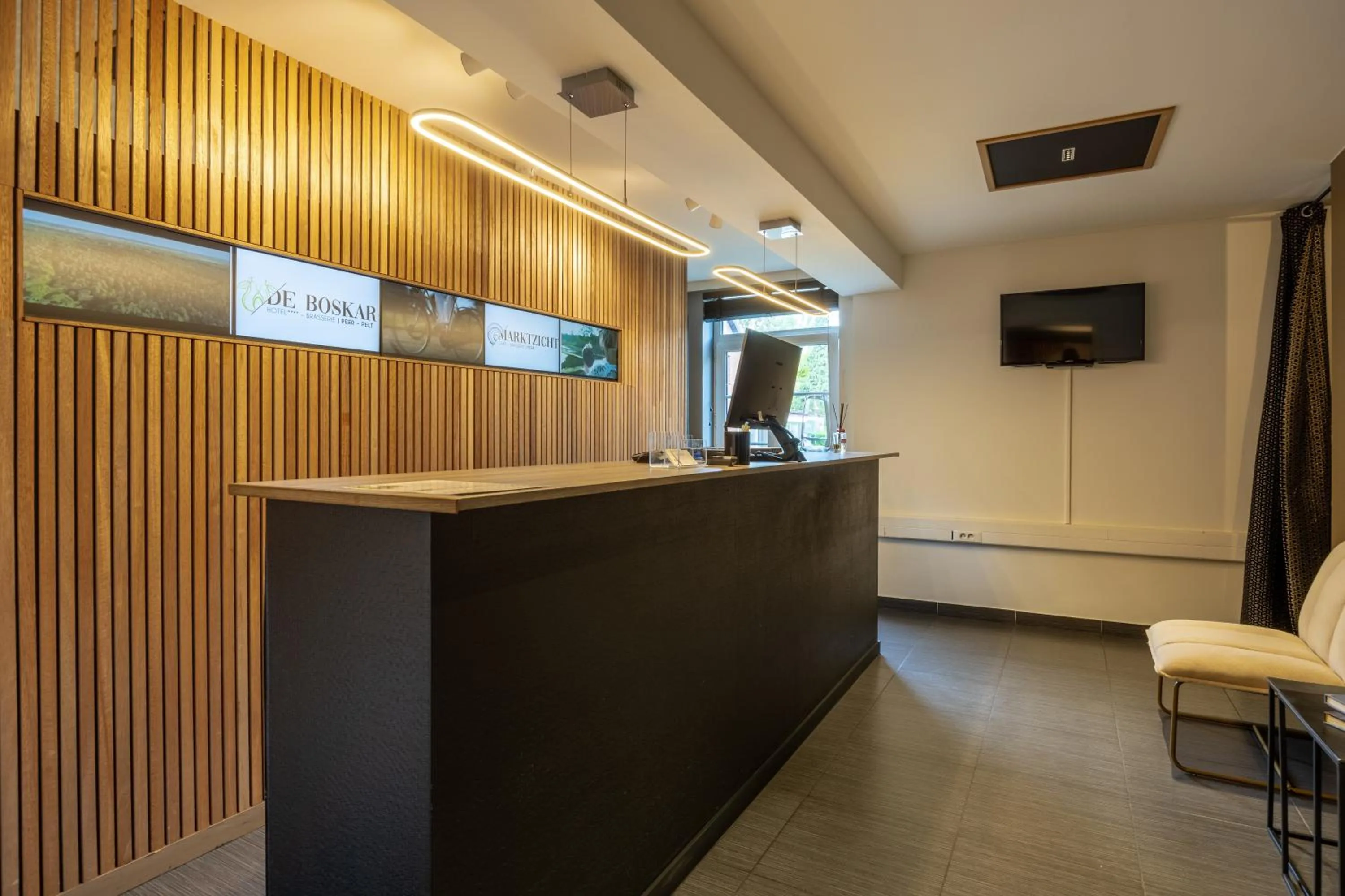 Lobby or reception in Hotel de Boskar Houthalen