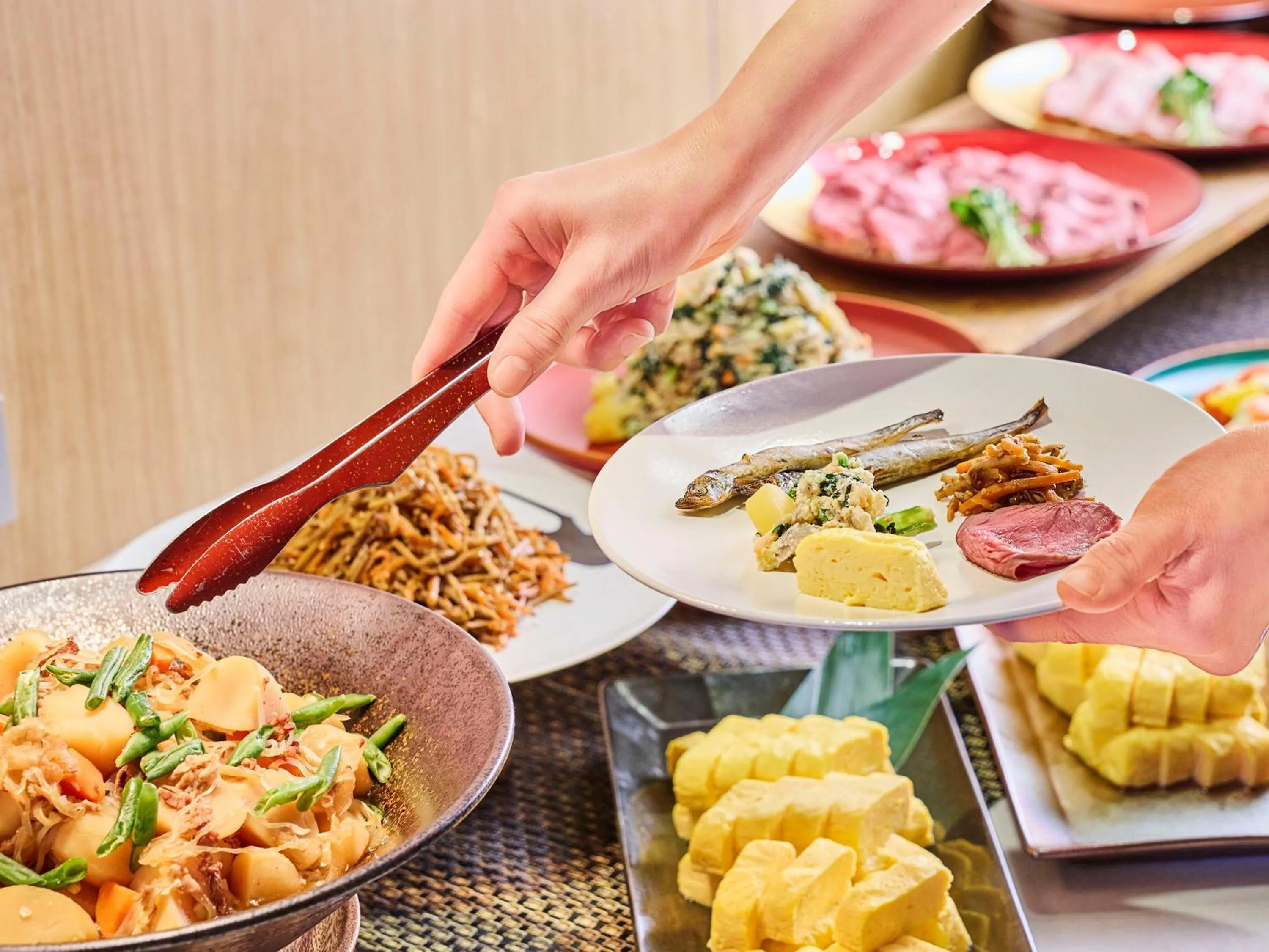 Buffet breakfast in Loisir Hotel Kyoto Toji