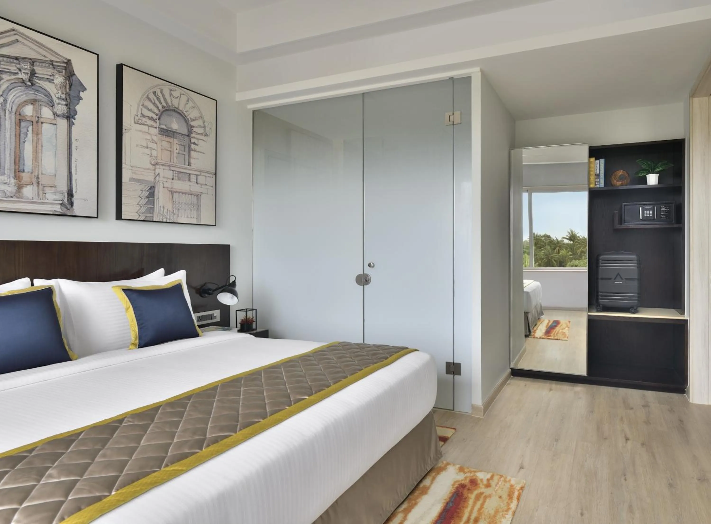 Bed in Citadines Arpora Nagoa Goa