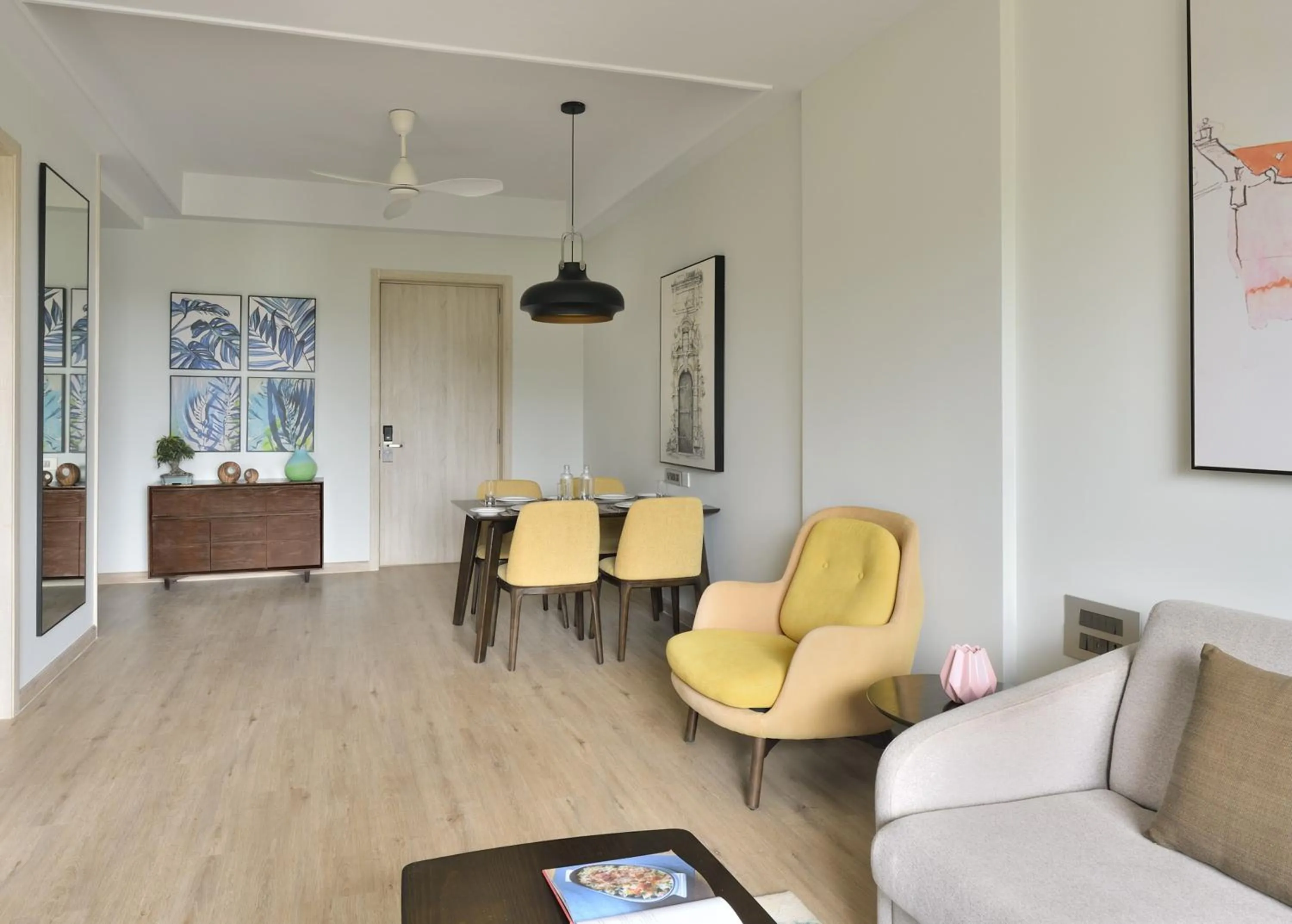 Living room in Citadines Arpora Nagoa Goa