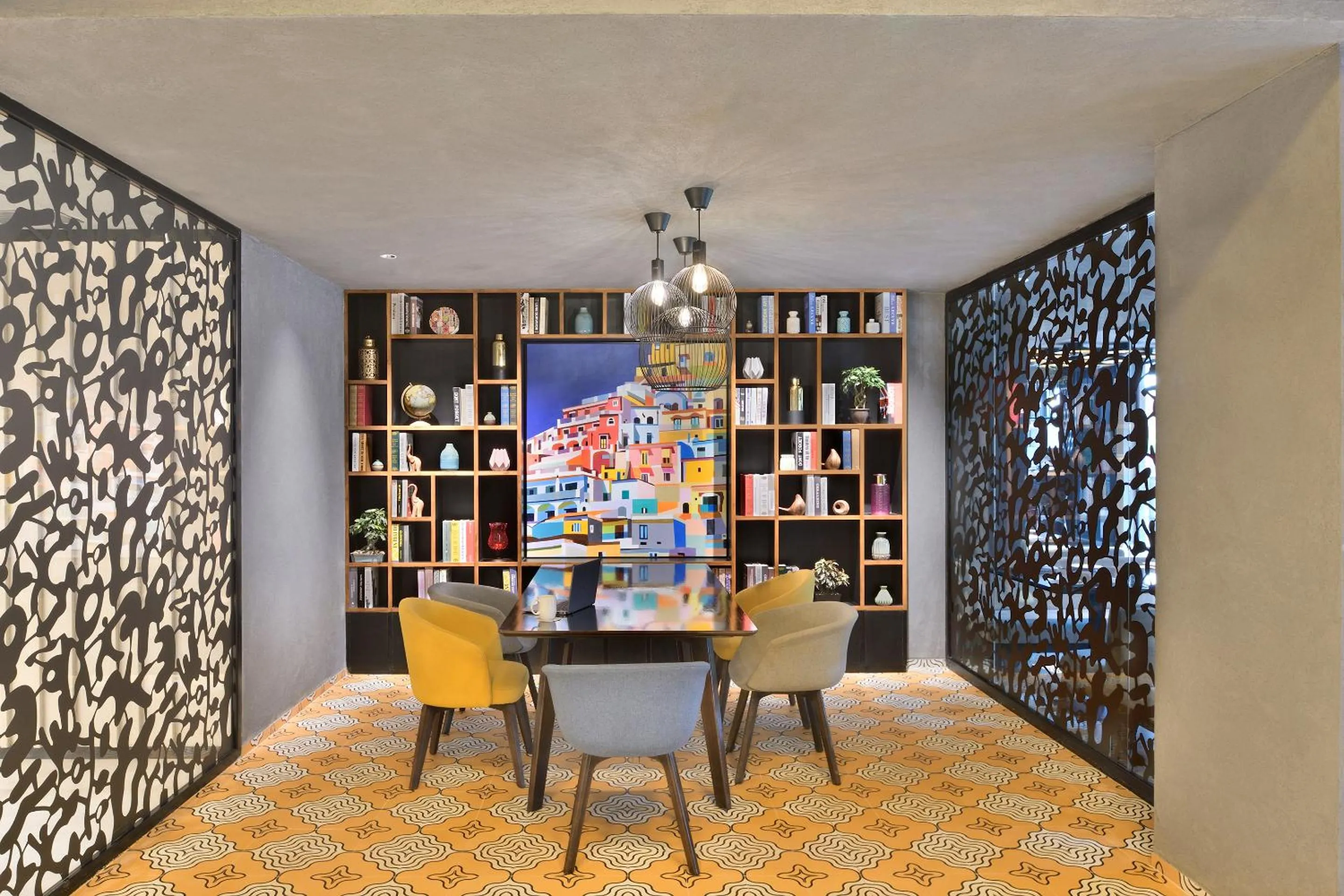 Communal lounge/ TV room in Citadines Arpora Nagoa Goa