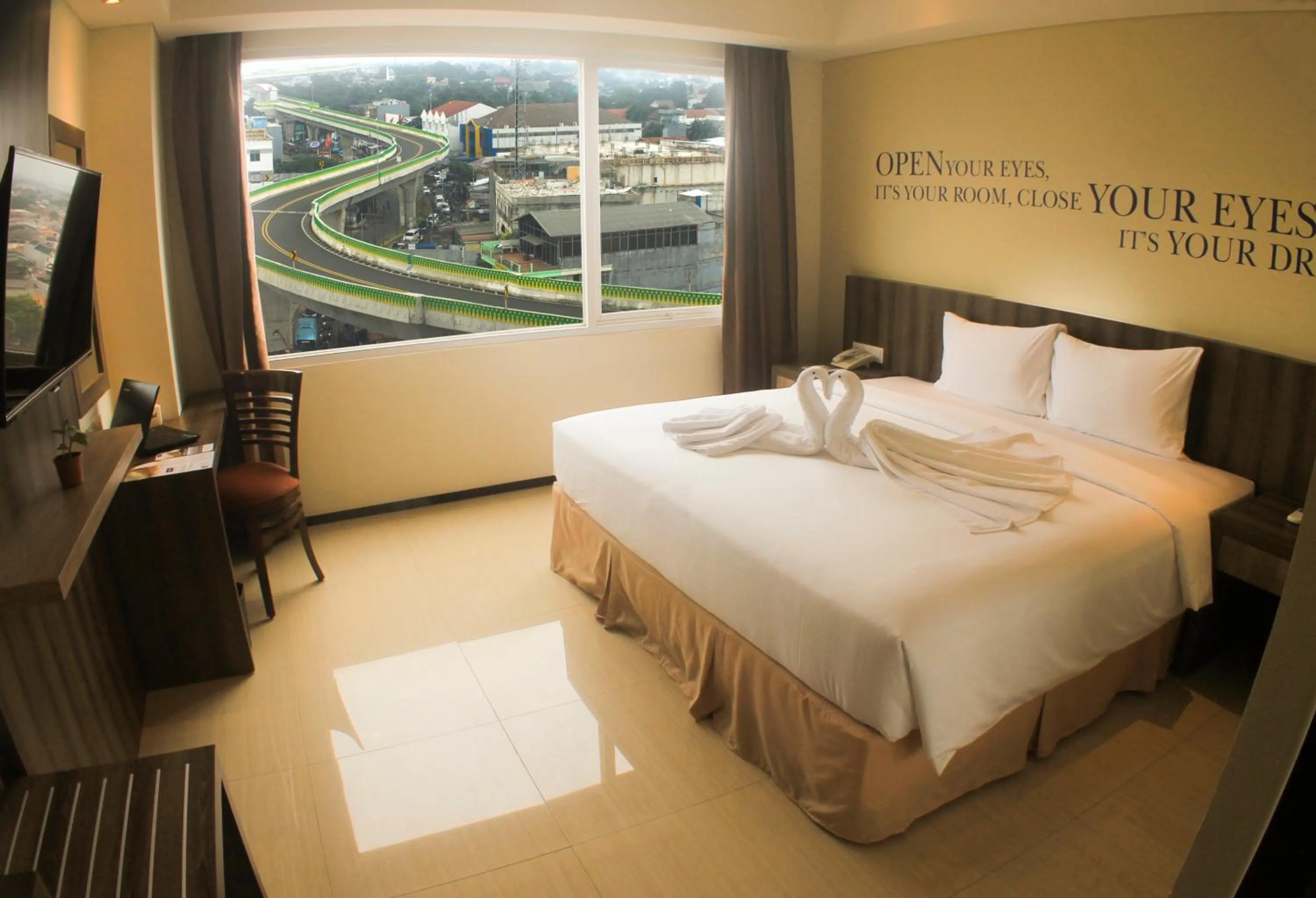 Bed in MK Hotel Jakarta